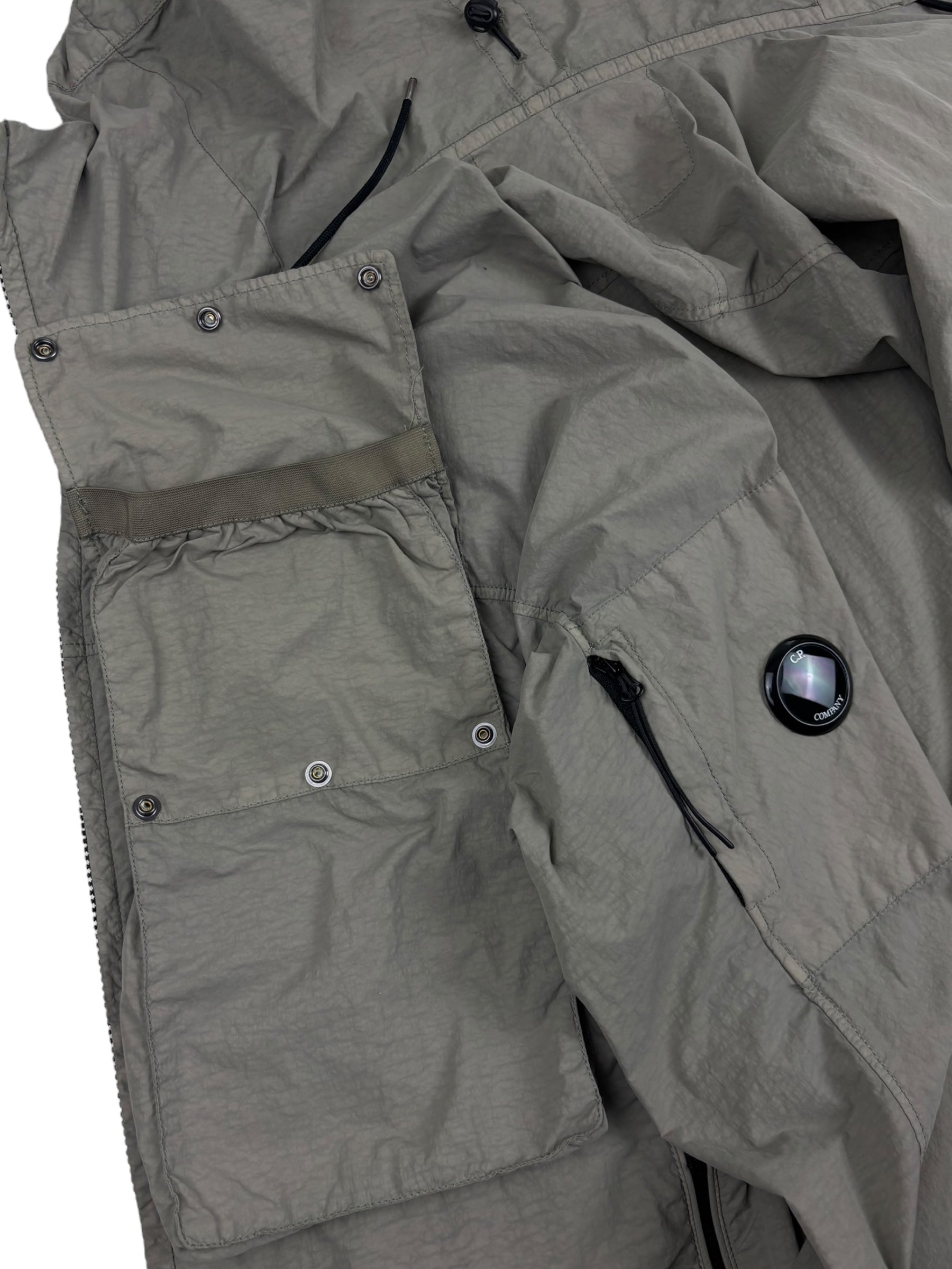 PARKA C.P COMPANY FLATT NYLON GARMENT DYEING - KAKI - TAILLE 50