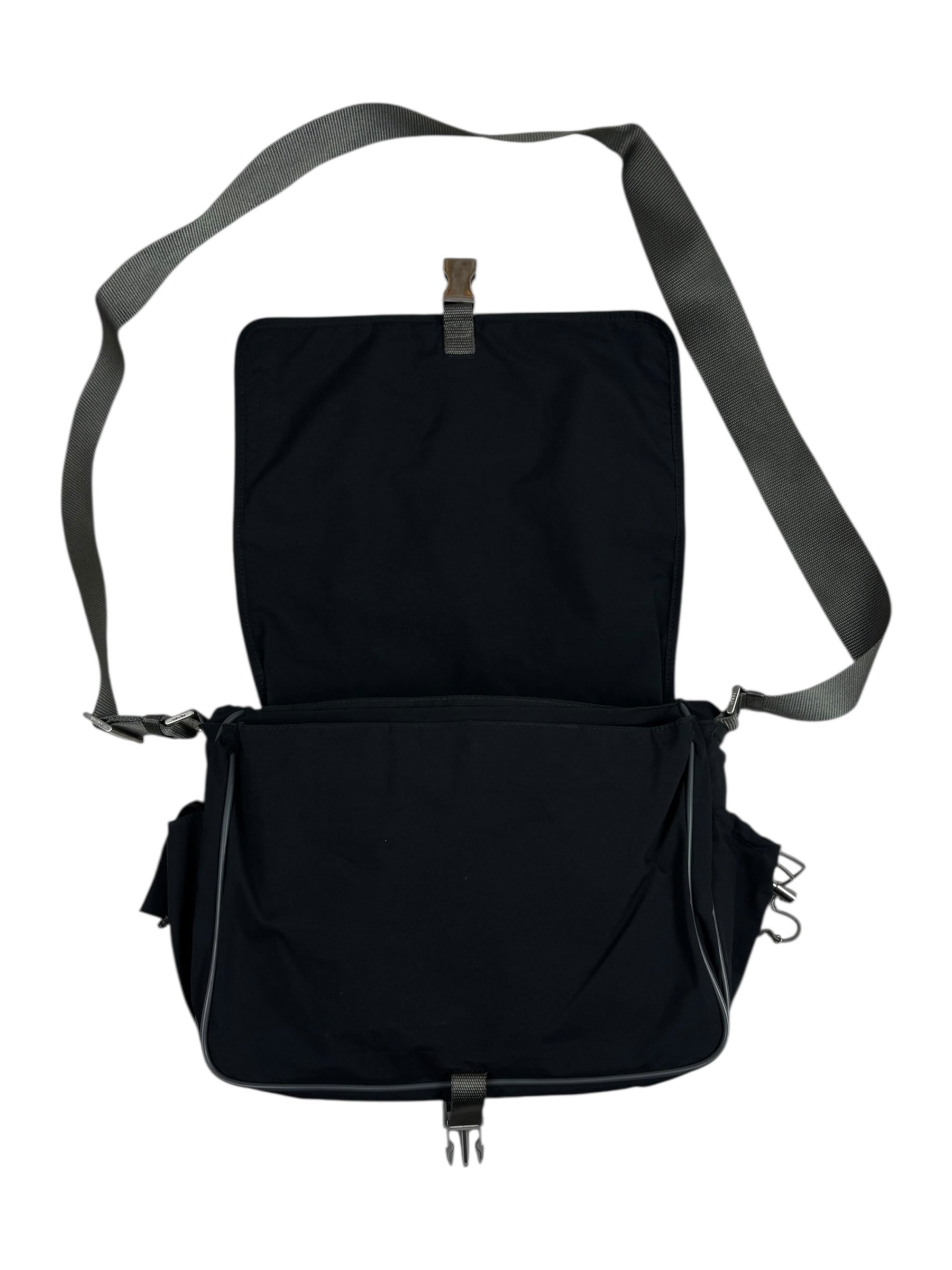 SACOCHE PRADA MESSENGER NYLON - NOIR - TAILLE UNI