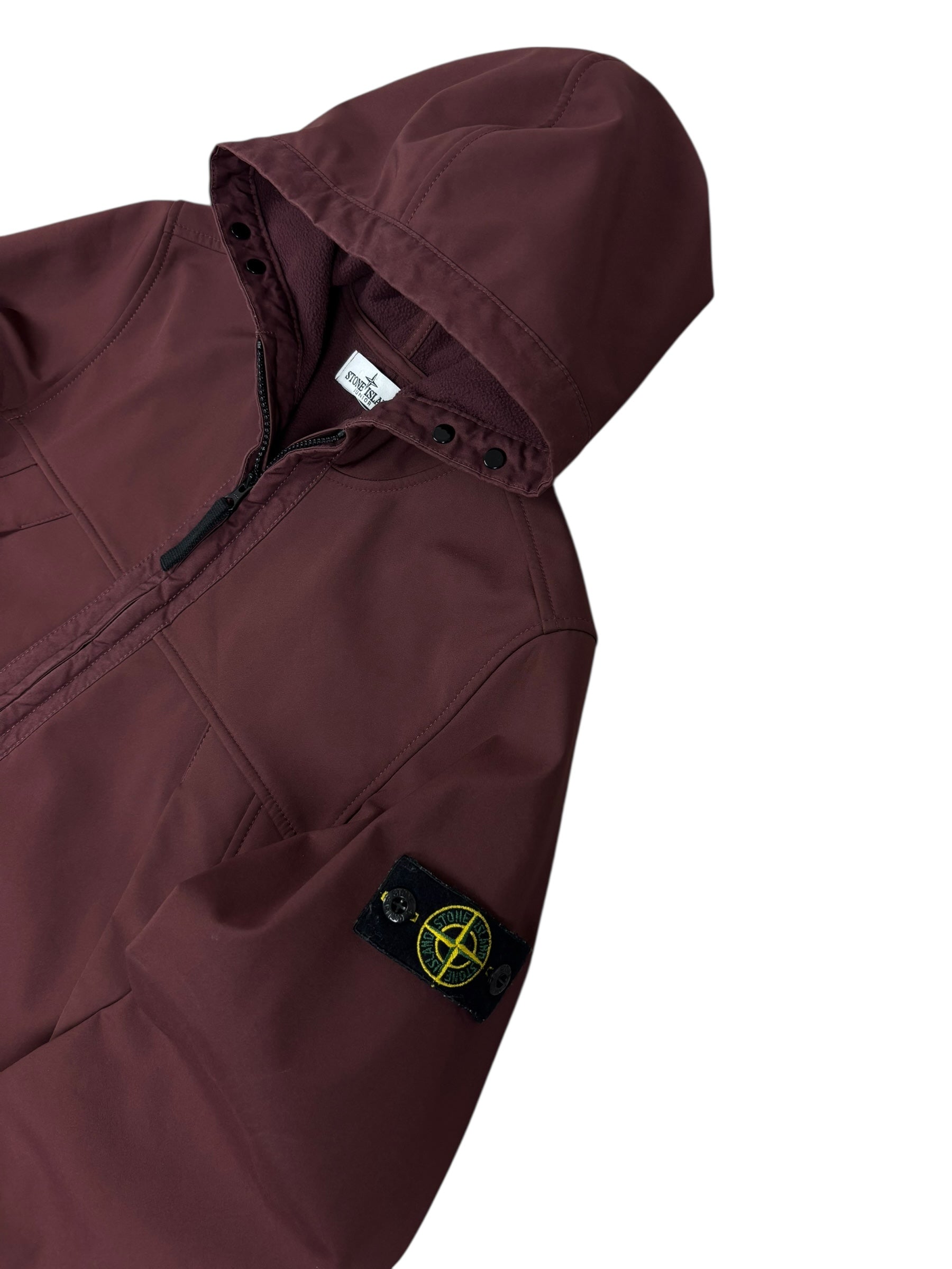 VESTE STONE ISLAND SHELL - BORDEAUX - TAILLE 14 ANS