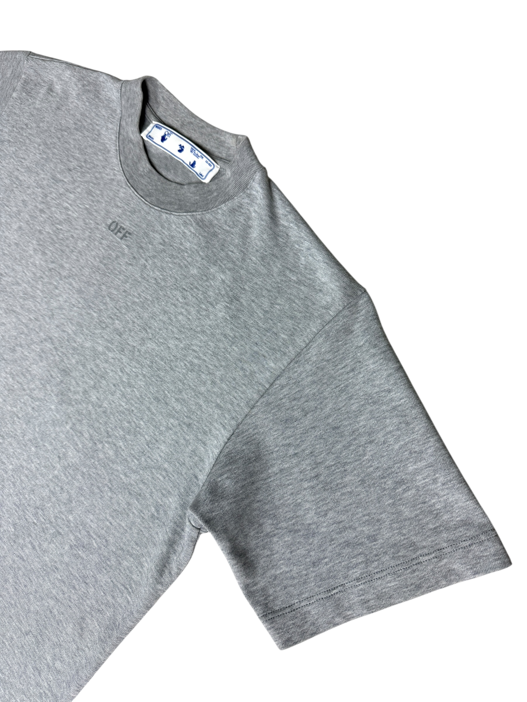TEE-SHIRT OFF WHITE - GRIS - TAILLE S
