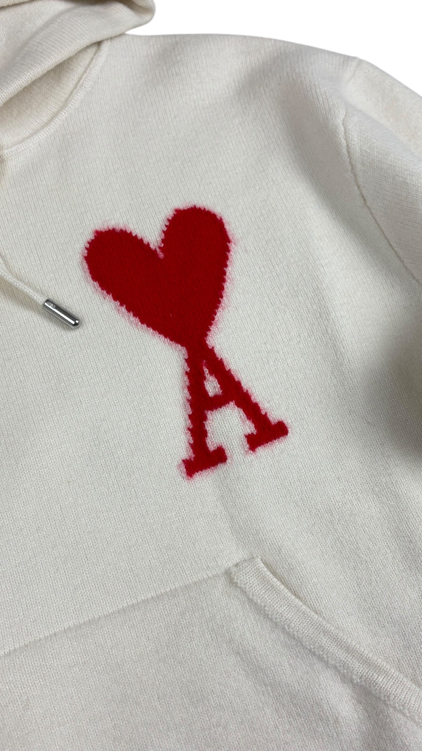 HOODIE AMI PARIS - BLANC - TAILLE S