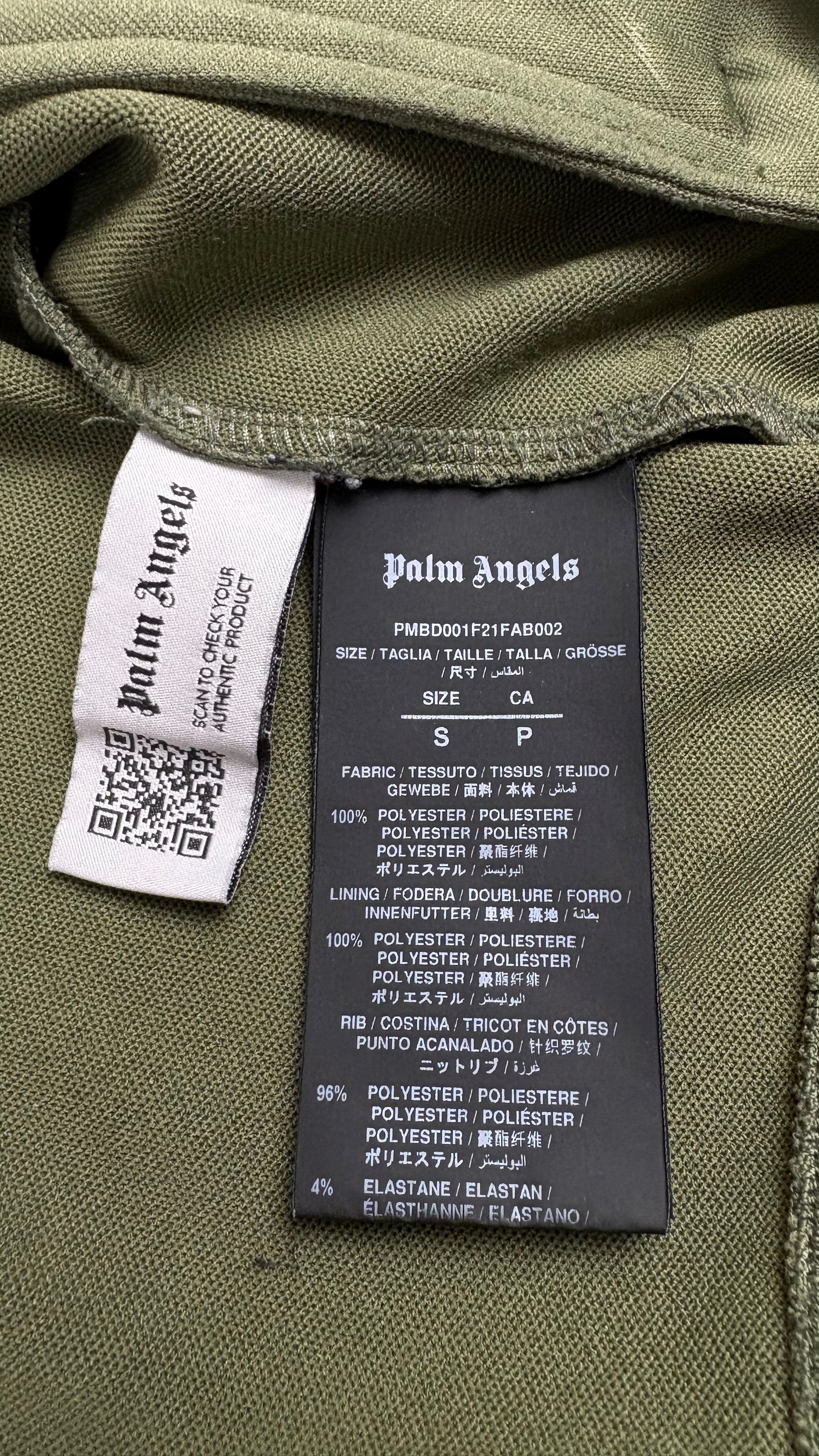 Gilet Palm Angels kaki taille S - vue 4/6