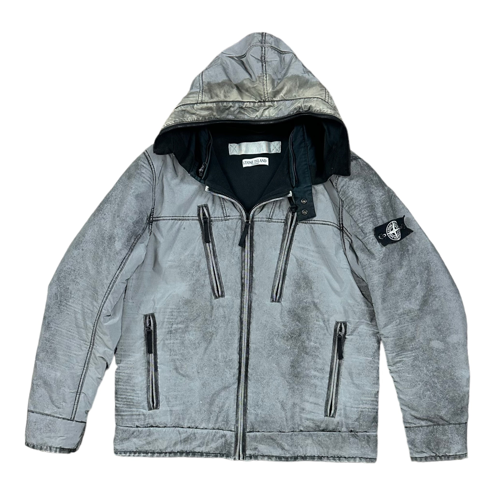 DOUDOUNE À CAPUCHE STONE ISLAND LIQUID REFLECTIVE - NB08
