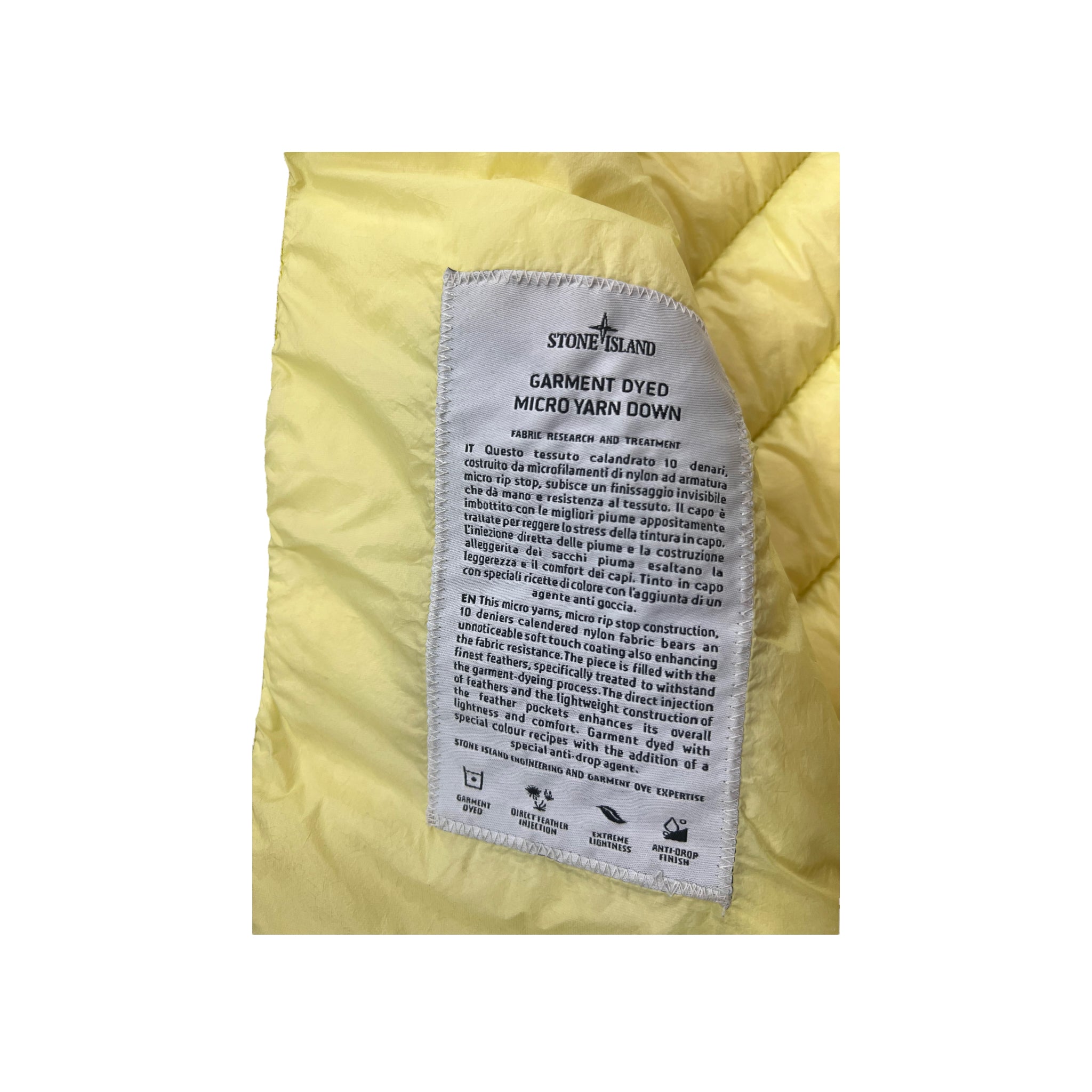 DOUDOUNE STONE ISLAND GARMENT DYED MICRO YARN DOWN - NB08