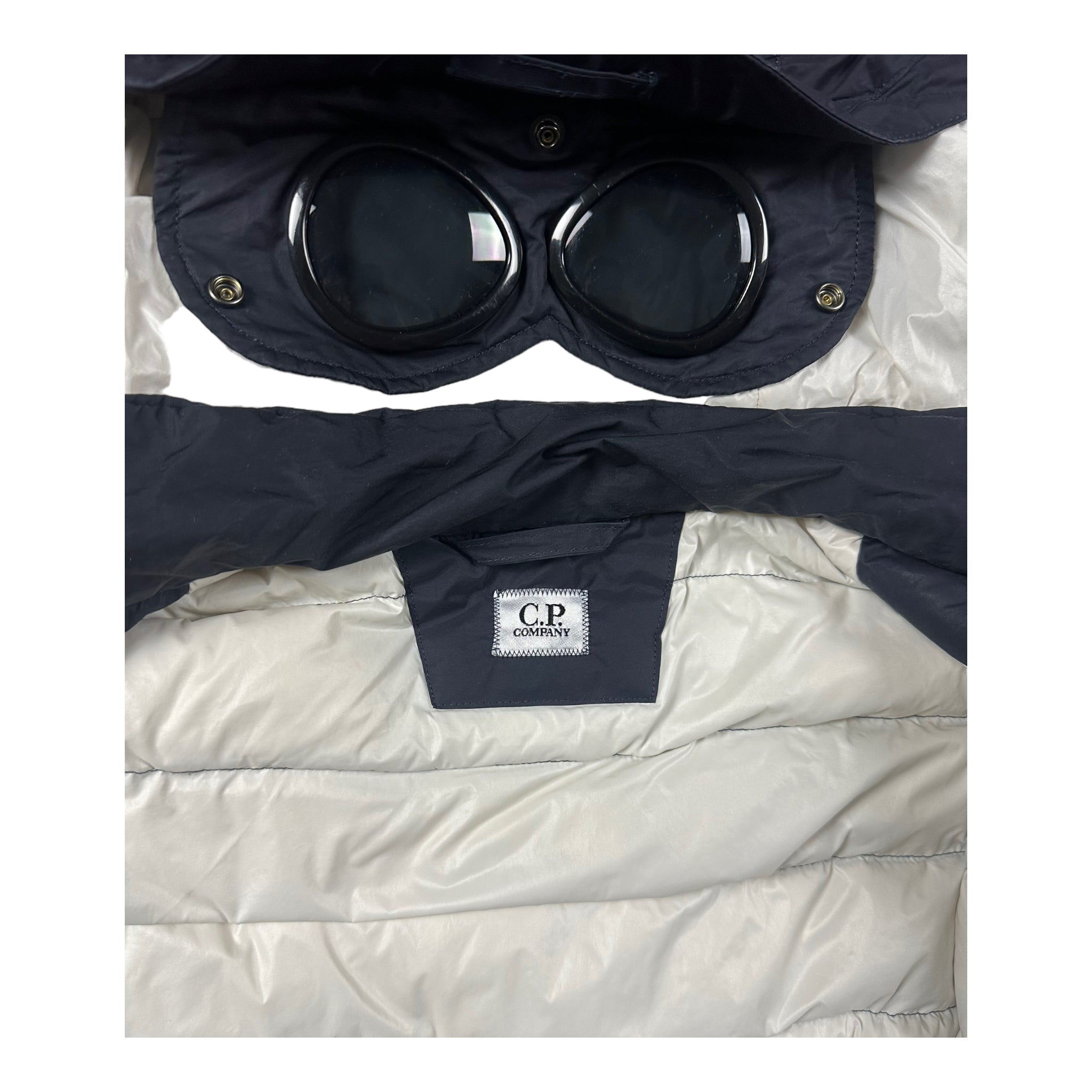 VESTE À CAPUCHE C.P COMPANY DOWN JACKET GOGGLE JACKET - NB08