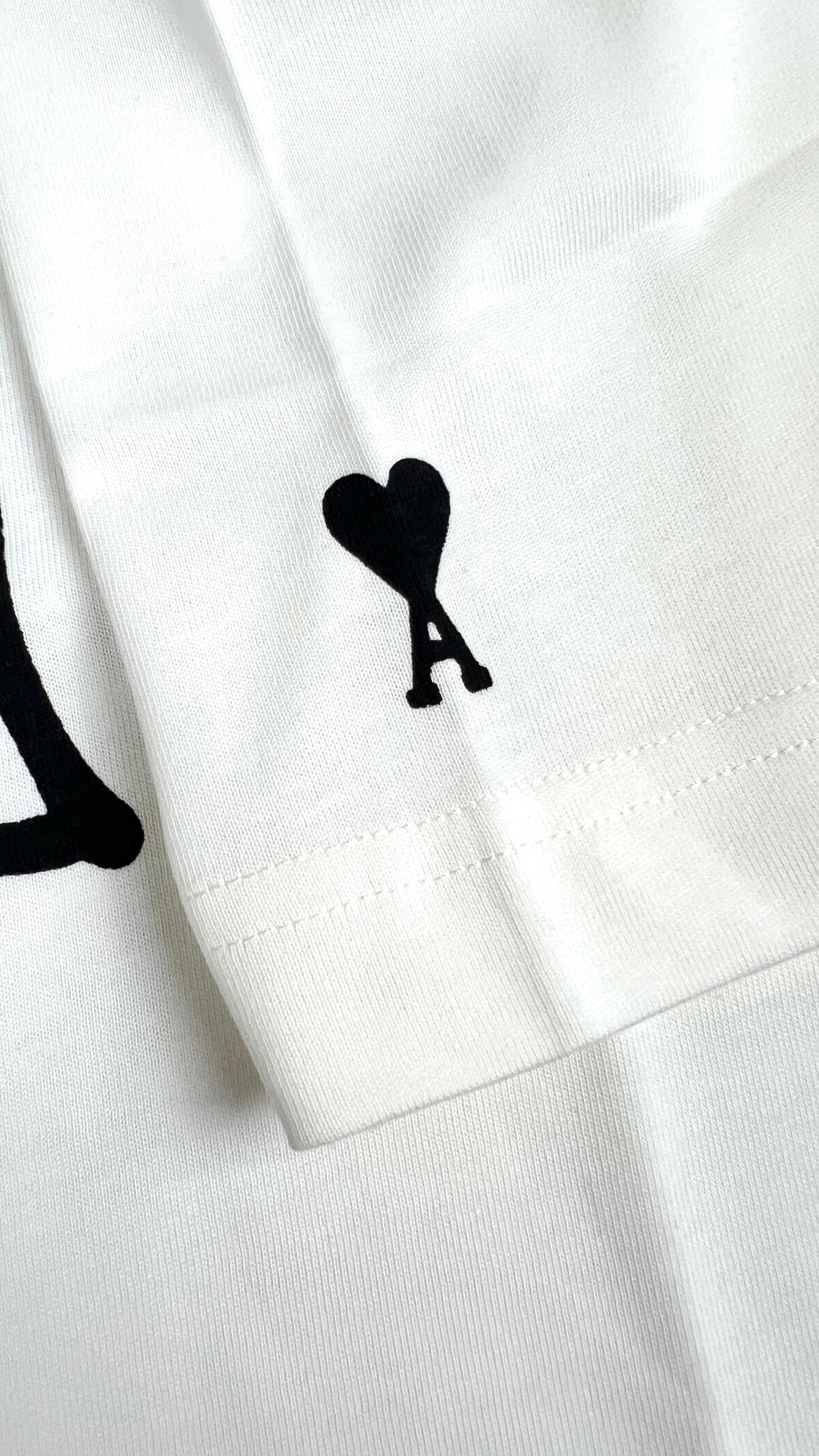 T-shirt Print Ami Paris - Blanc - Neuf