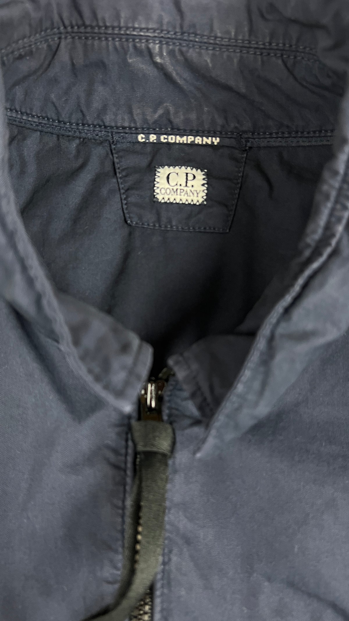 Surchemise Zippée C.P Company Gabardine, Marine, Taille S — photographie complémentaire 4