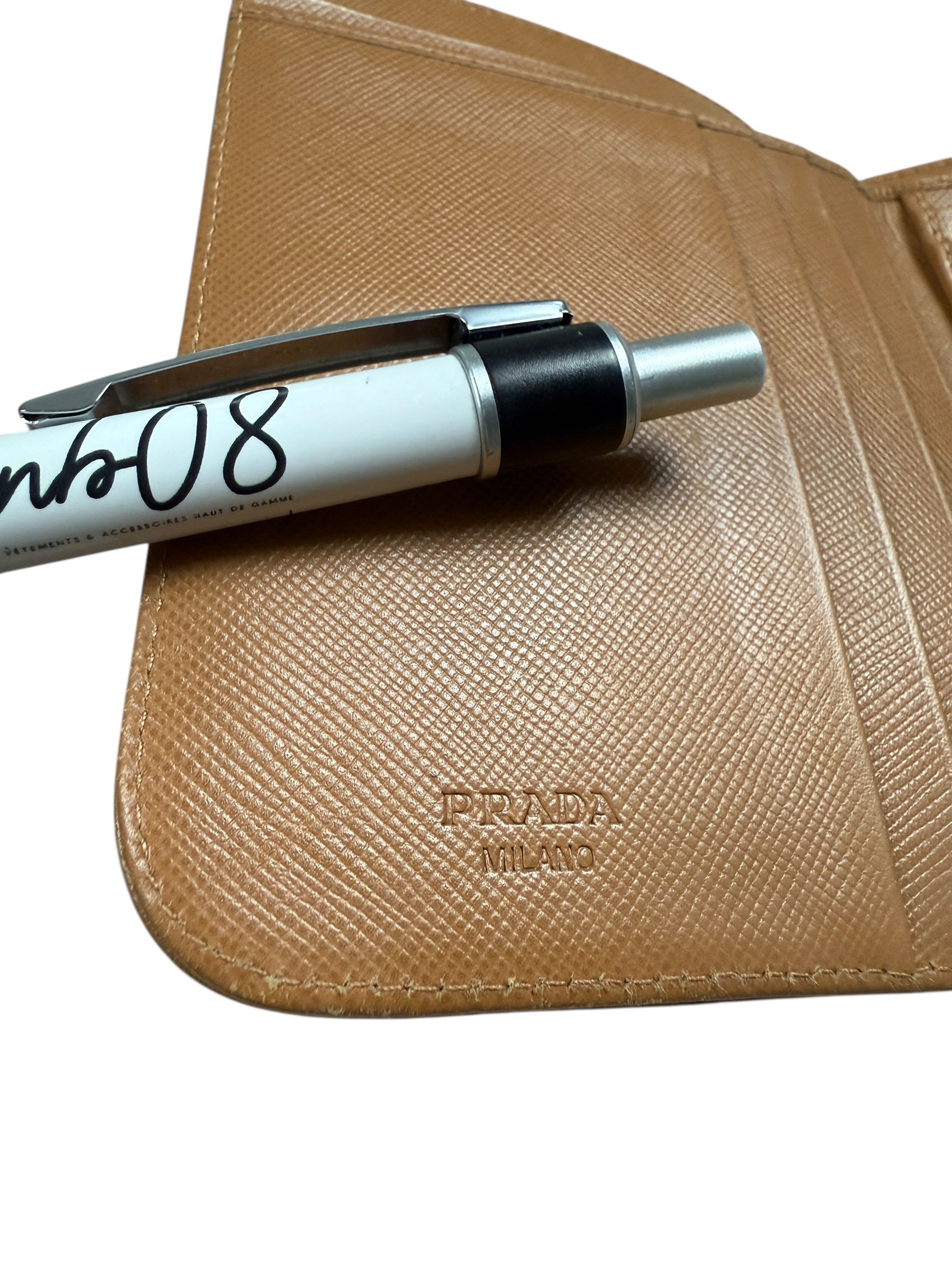 PORTE MONNAIE PRADA - MARRON