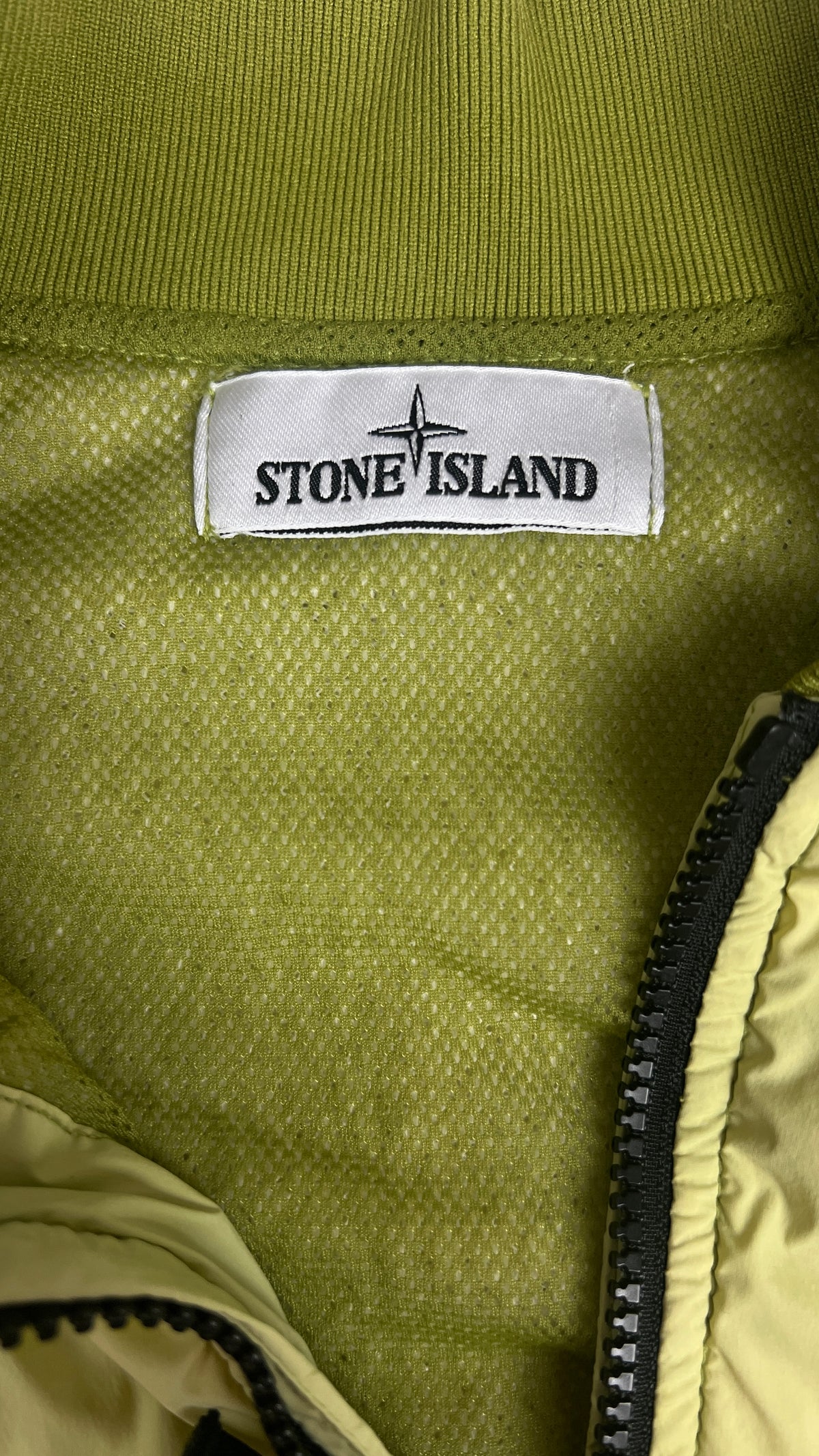 Veste Stone Island Skin Touch Nylon-TC Polartec Alpha, Jaune, Taille S — photographie complémentaire 4