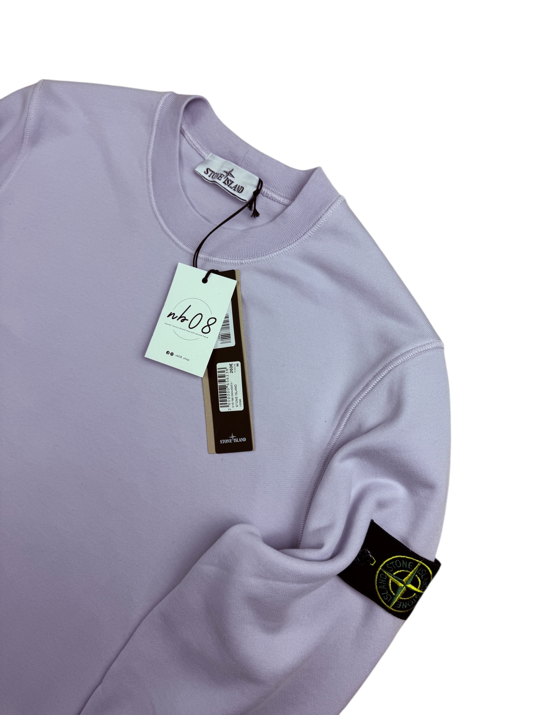 CREWNECK STONE ISLAND - LILA - NEUF