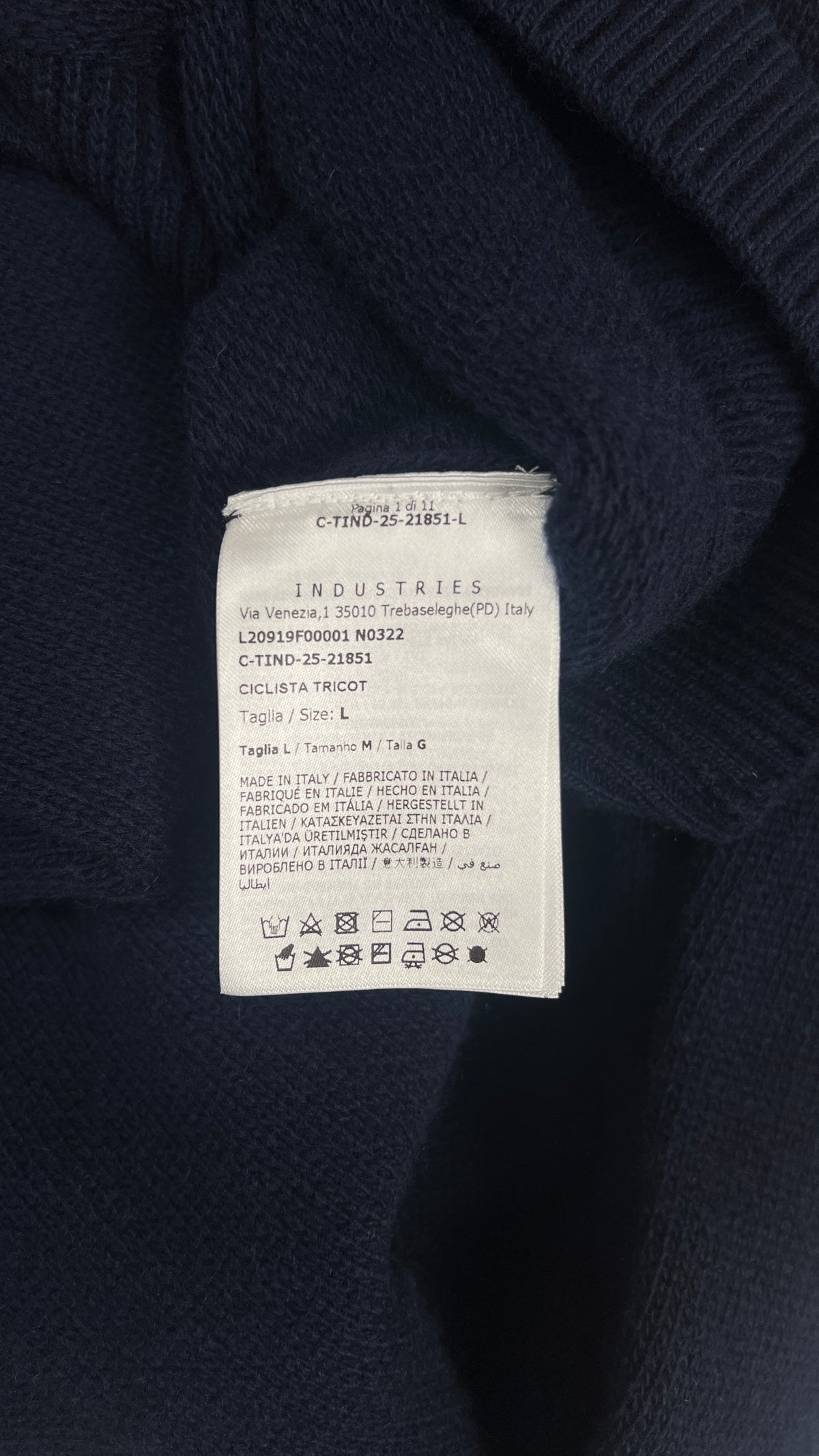 Pull Demi-Zip Moncler, Marine, Taille L, Neuf — photographie complémentaire 5