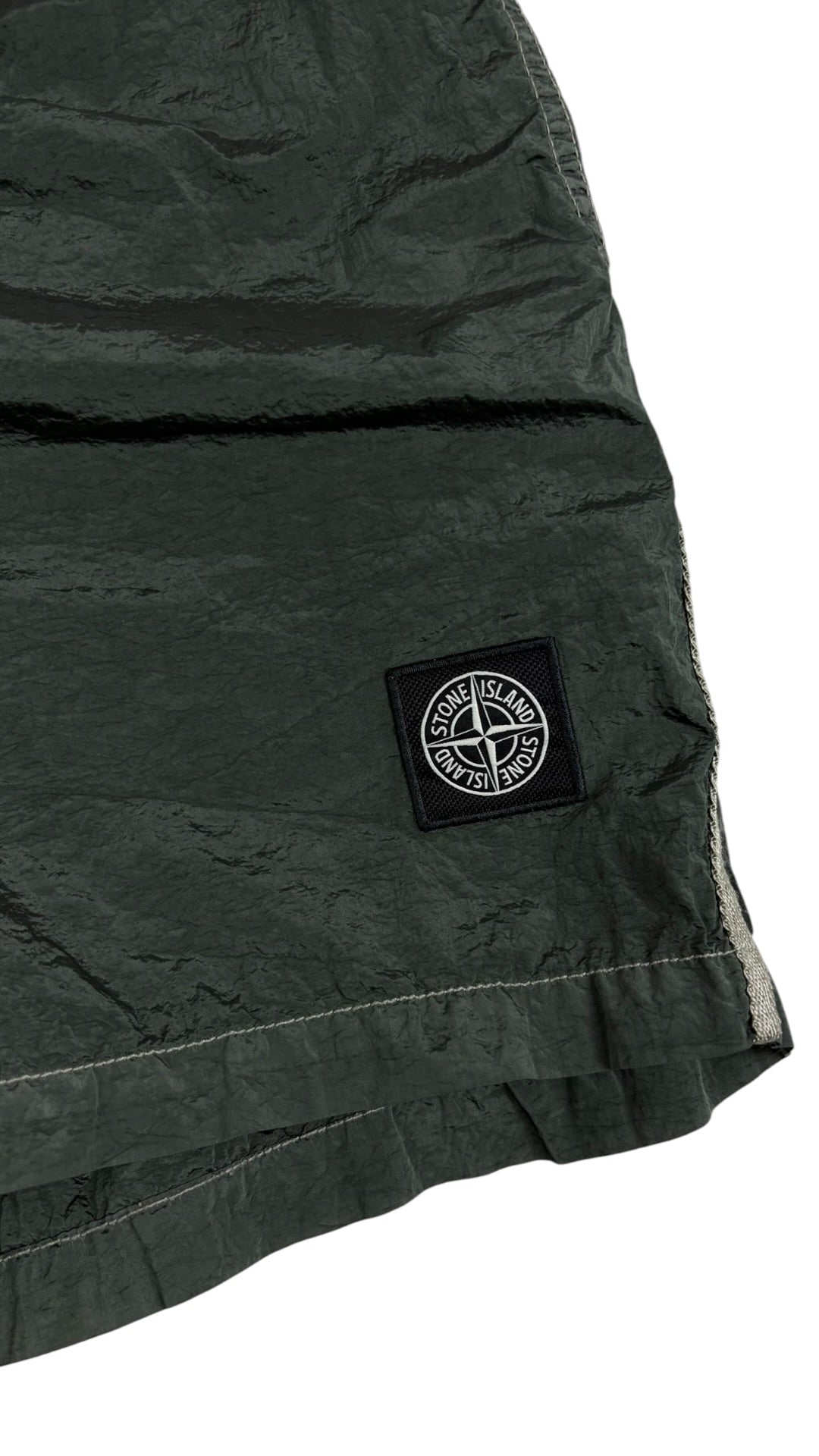 Short de bain Stone Island Nylon Metal kaki taille M - vue 3/5