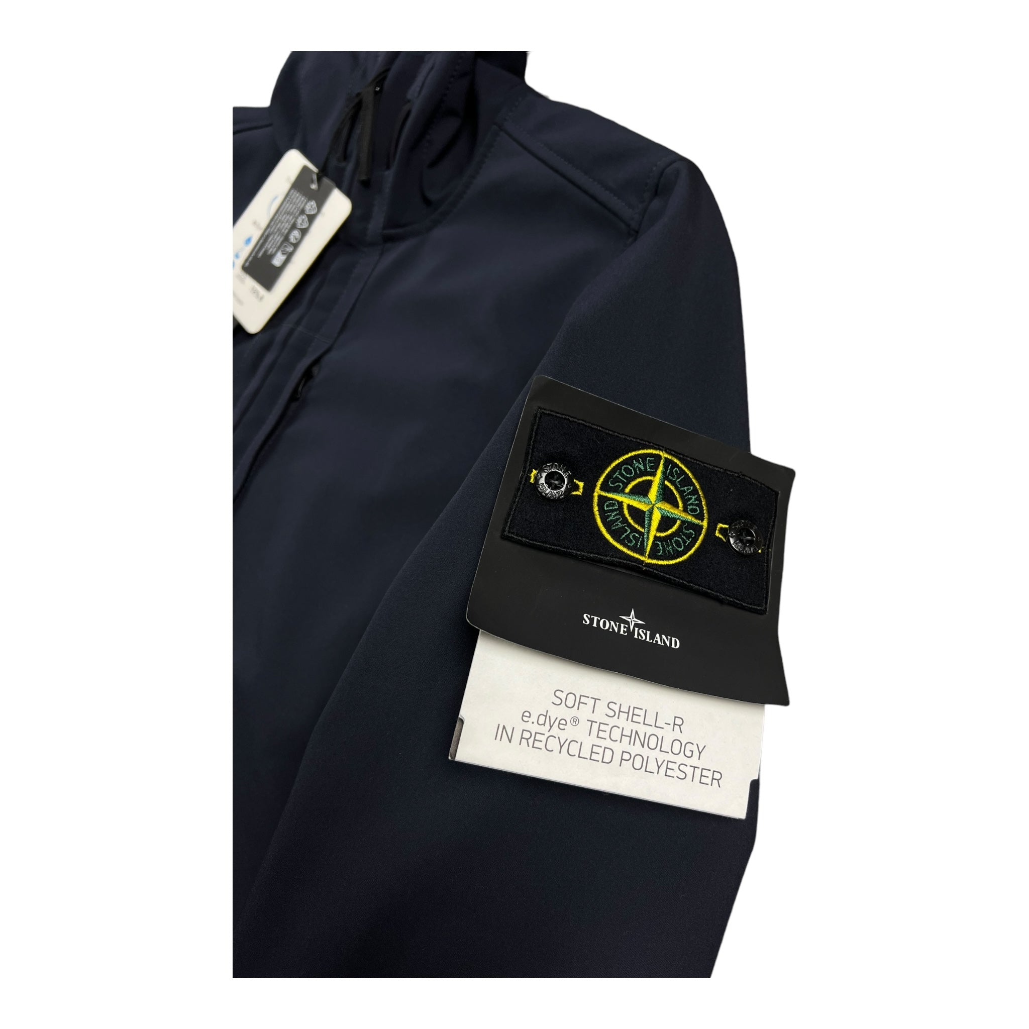 VESTE À CAPUCHE STONE ISLAND SOFT SHELL-R E.DYE TECHNOLOGY IN RECYCLED POLYESTER - NB08