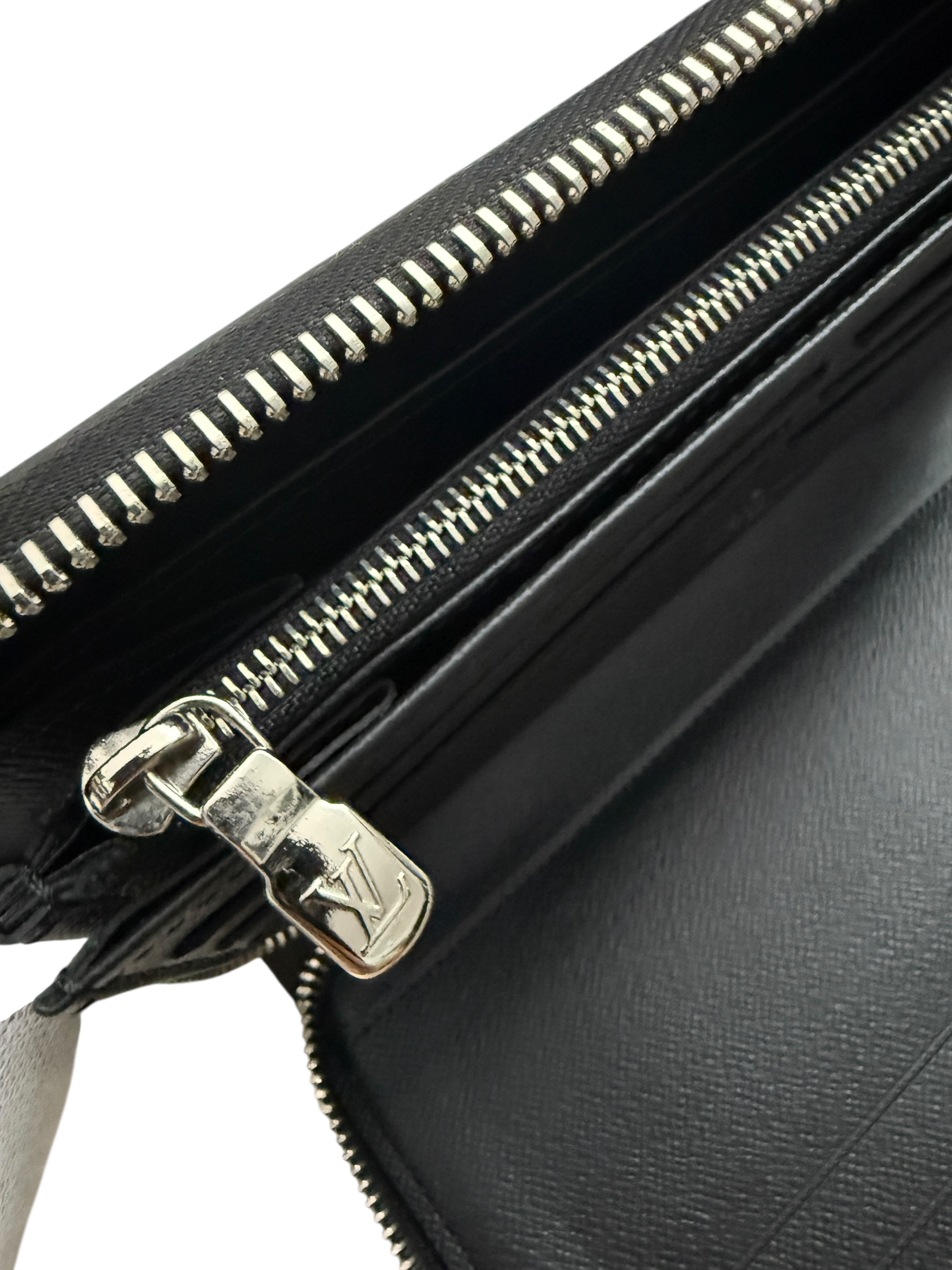PORTE FEUILLE LOUIS VUITTON ZIPPY - TOILE DAMIER - NOIR
