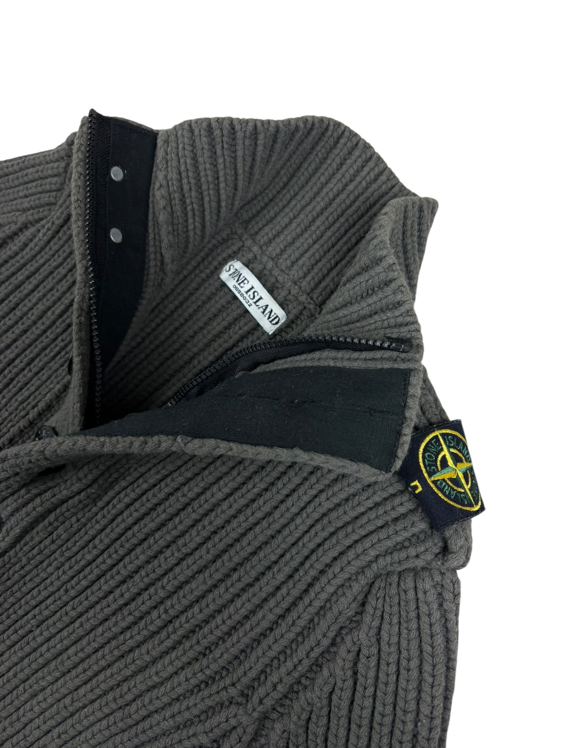 PULL ZIPPÉ STONE ISLAND - GRIS - TAILLE M