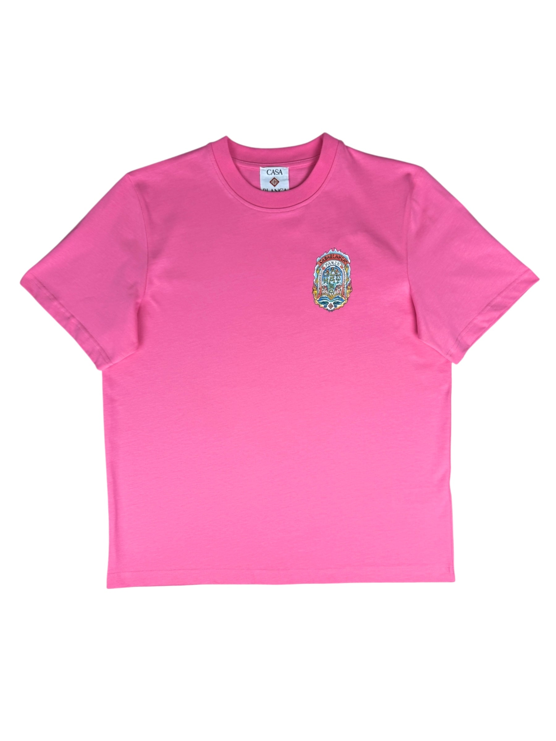 TEE-SHIRT CASABLANCA WAY SKATE - ROSE - COLLECTION 2025 - NEUF