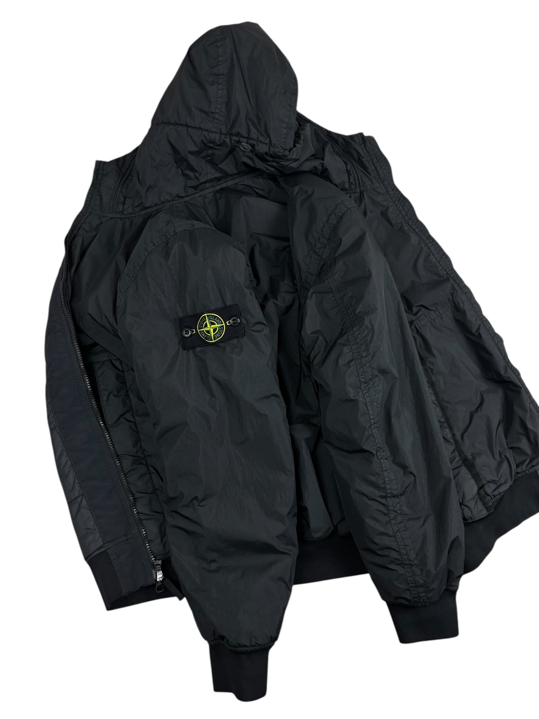 VESTE STONE ISLAND GARMENT DYED WITH PRIMALOFT-TC - NOIR - TAILLE M