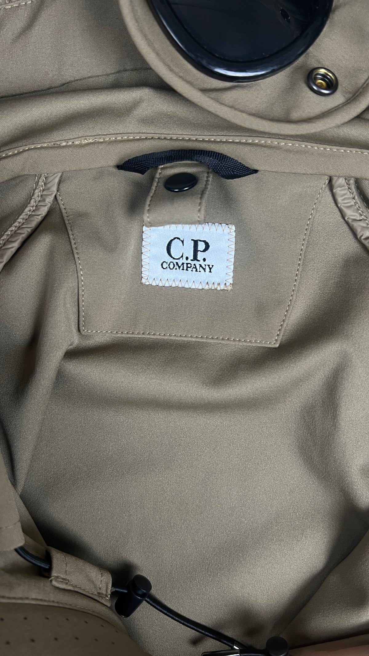 Veste C.P Company Shell-R Goggle Jacket, Kaki, Taille 46 — photographie complémentaire 3