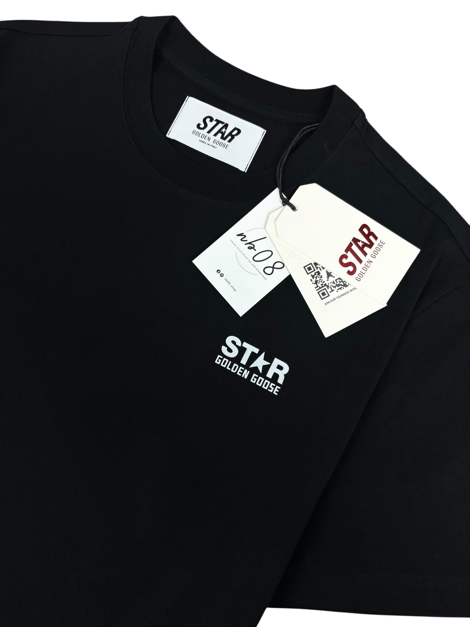 TEE-SHIRT GOLDEN GOOSE - NOIR - NEUF COLLECTION 2026