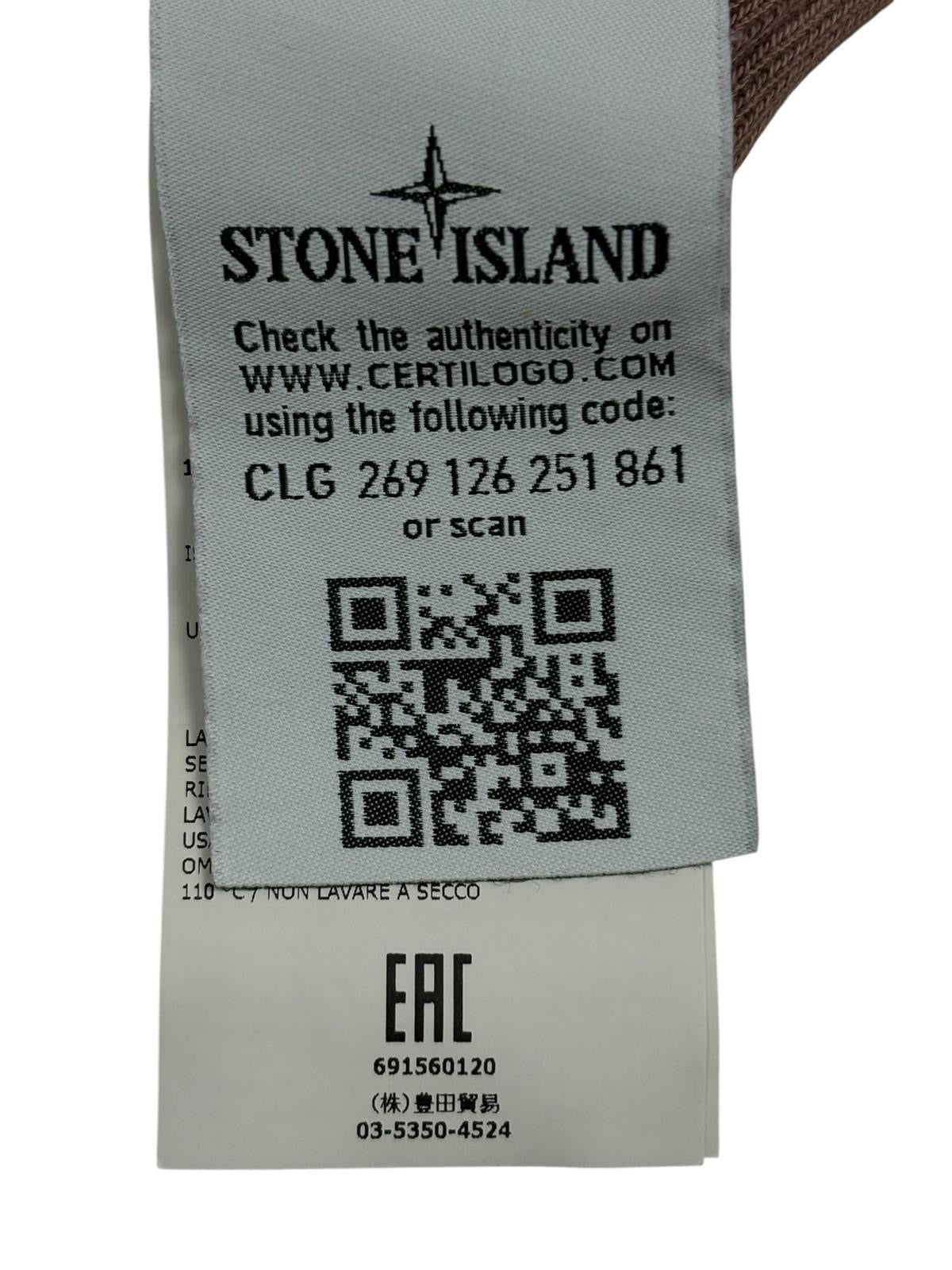 PULL ZIPPÉ STONE ISLAND - MAUVE - TAILLE S