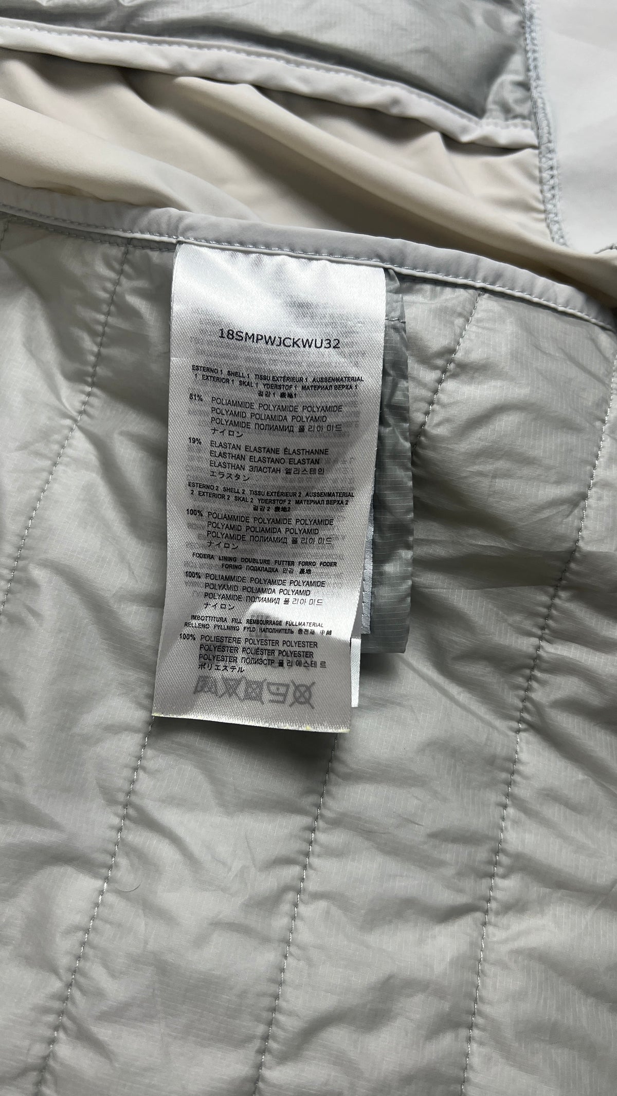 Veste Hybride Parajumpers Warm Up, Gris Clair, Taille M — photographie complémentaire 6