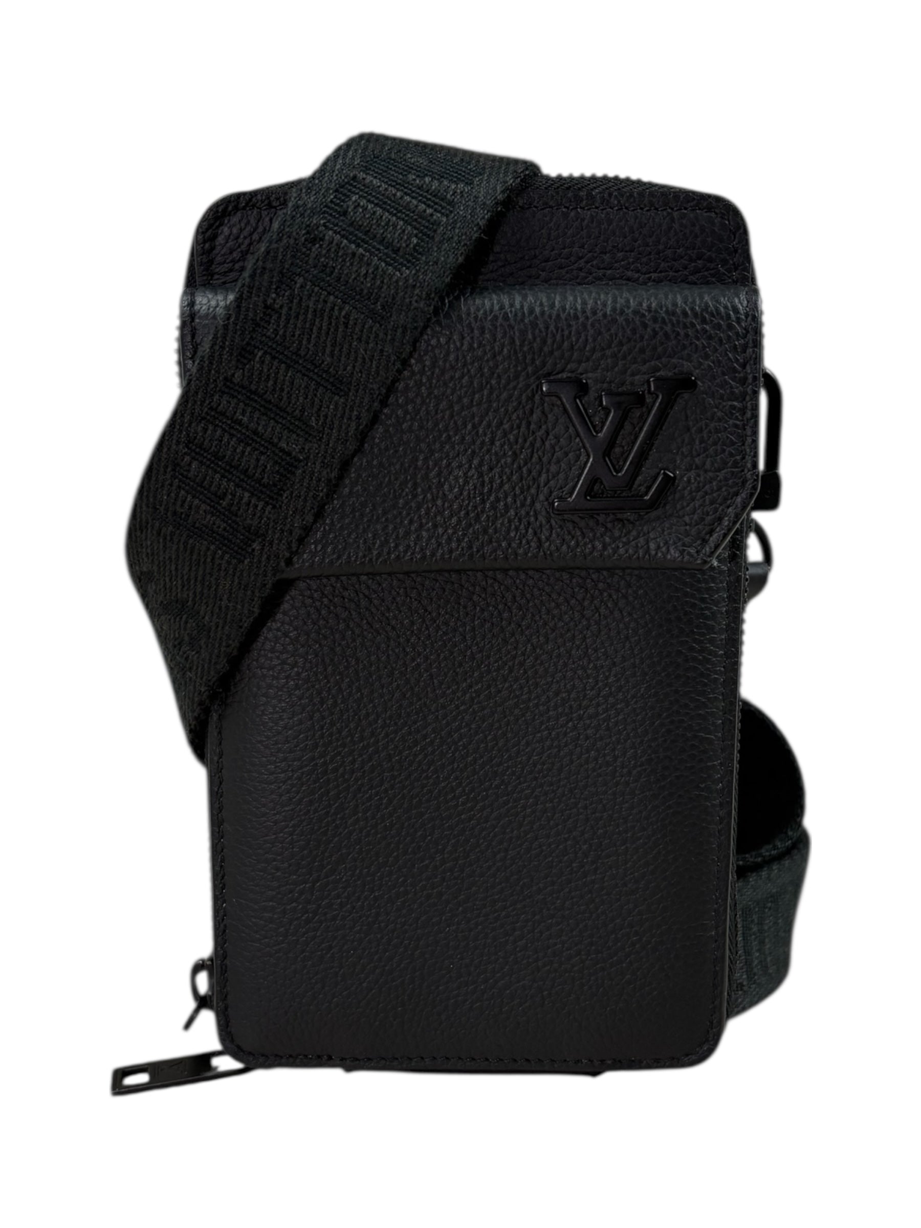 SAC PORTÉ ÉPAULE LOUIS VUITTON AEROGRAM - NOIR - PETIT MODÈLE