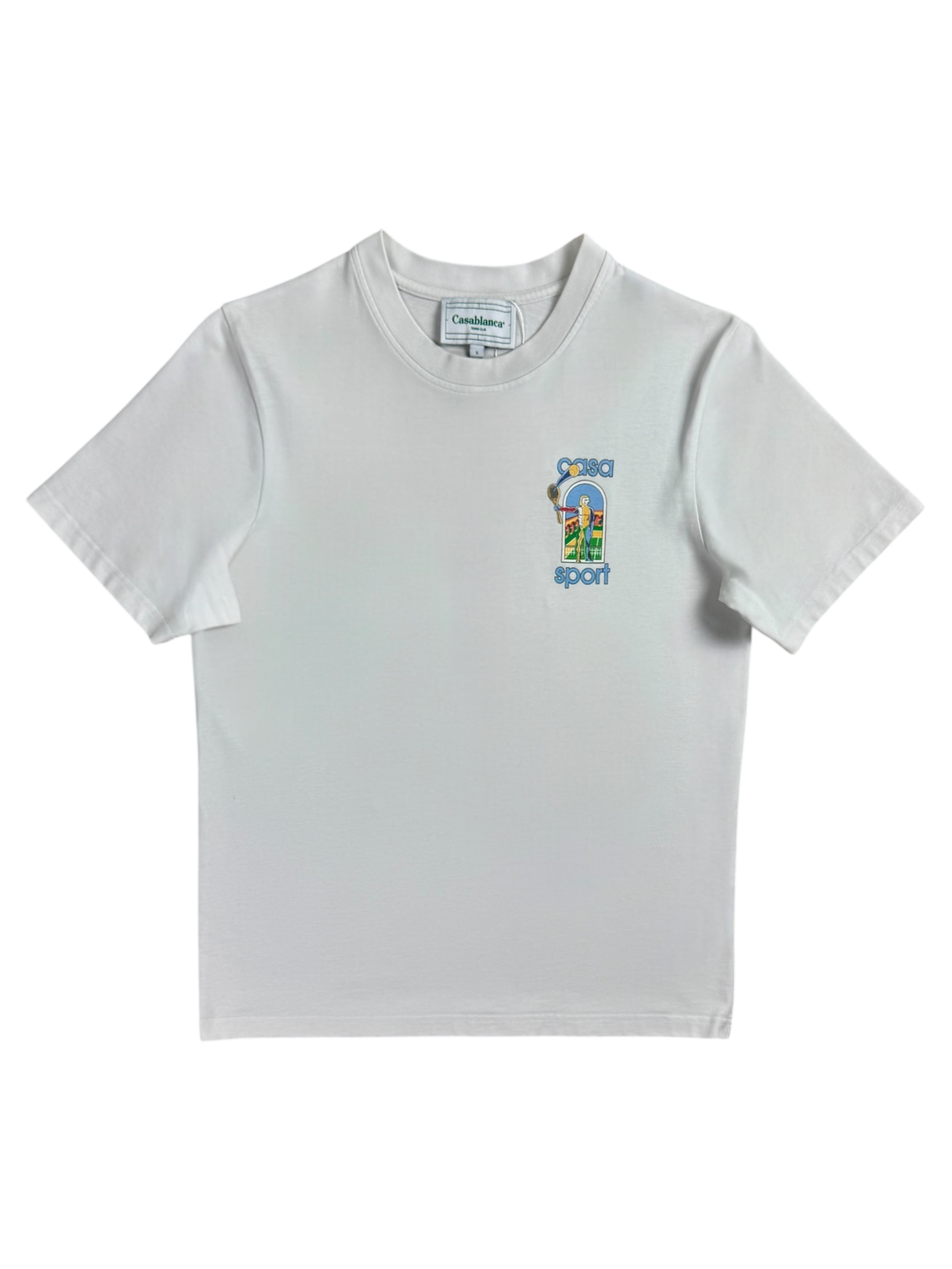 TEE-SHIRT CASABLANCA BLANC - TAILLE S