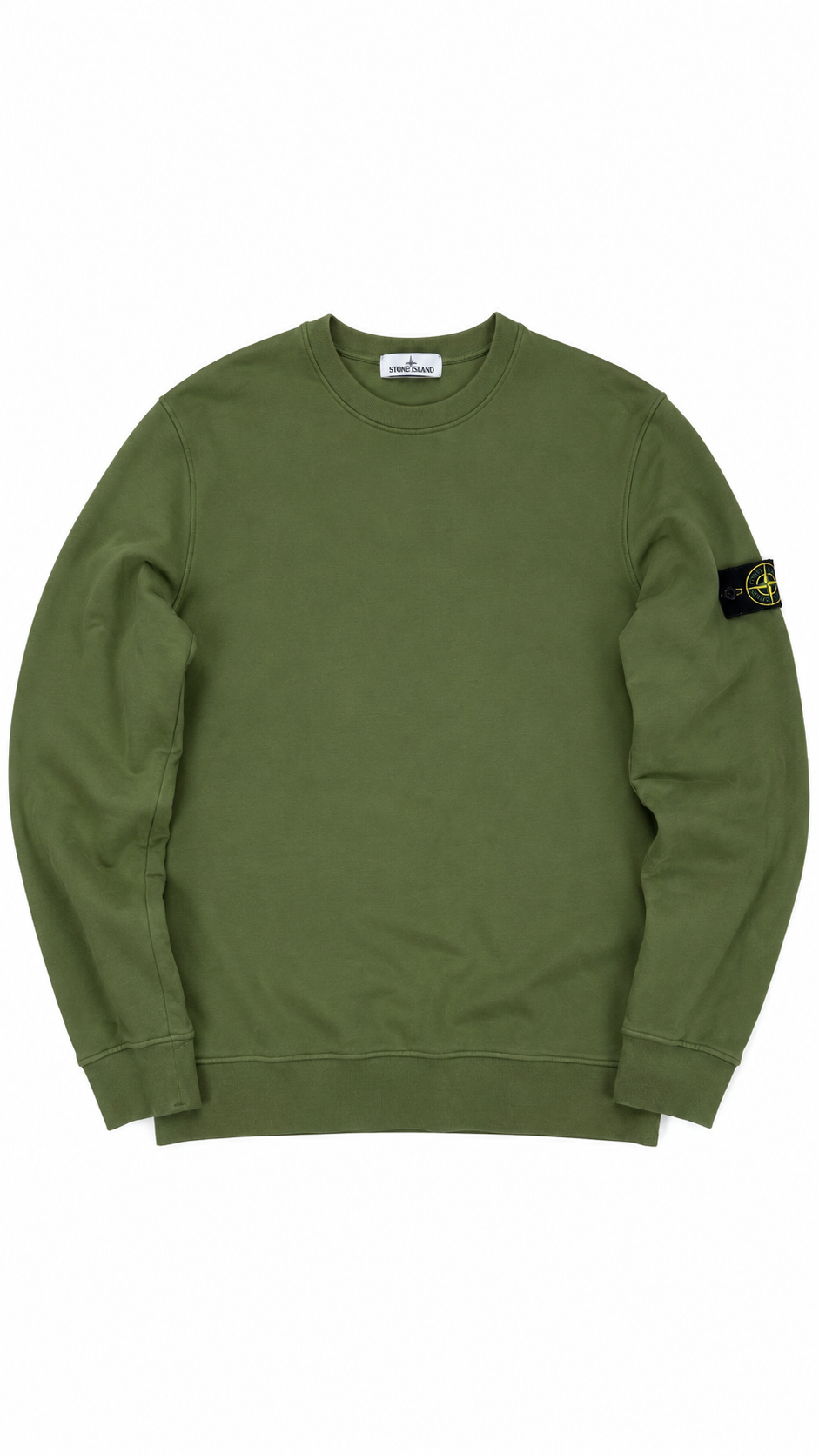 Pull Crewneck Stone Island kaki taille XL - vue 1/4