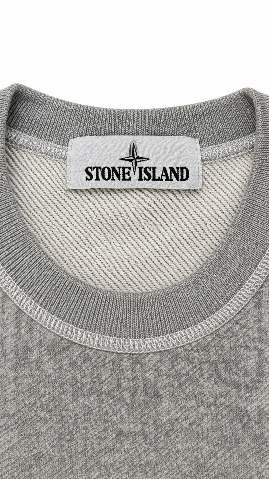 Pull Crewneck Stone Island gris taille S - vue 2/4