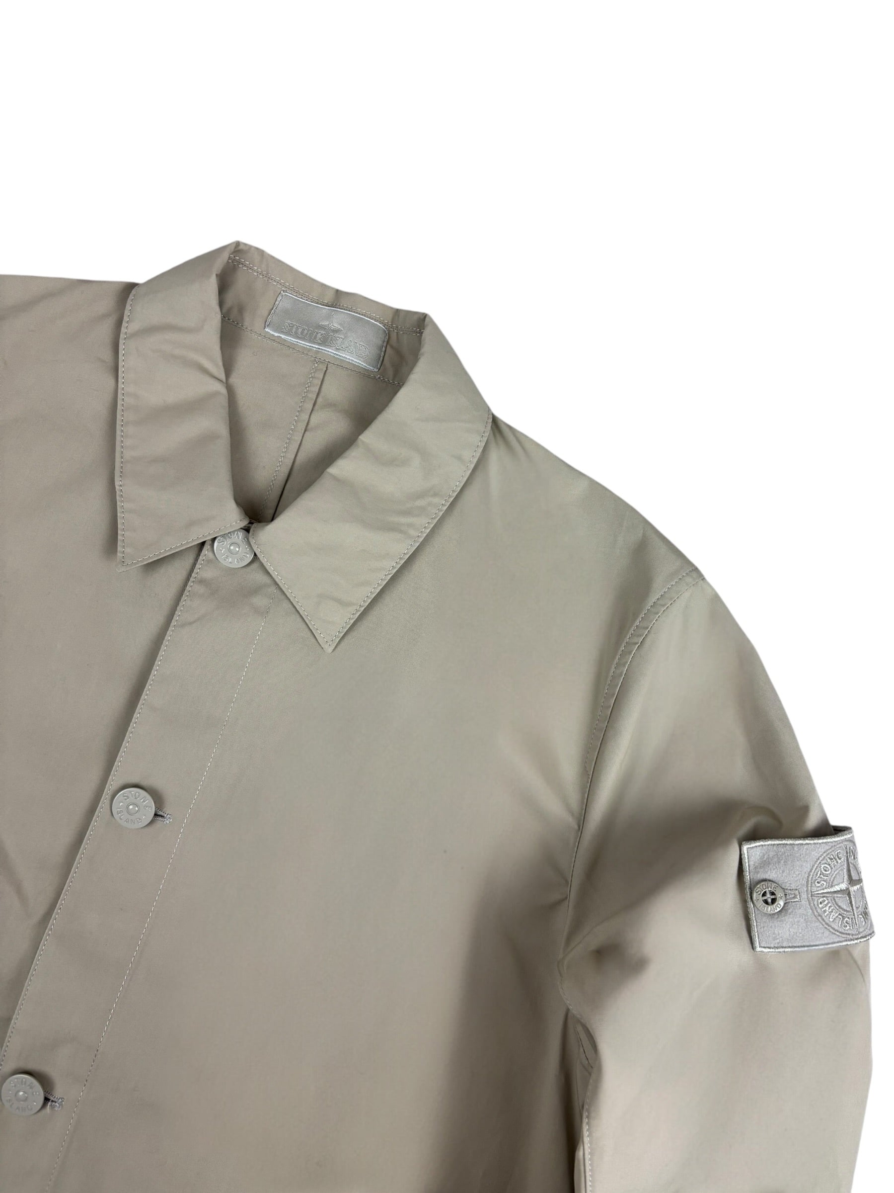 SURCHEMISE STONE ISLAND GHOST - CREME - TAILLE M