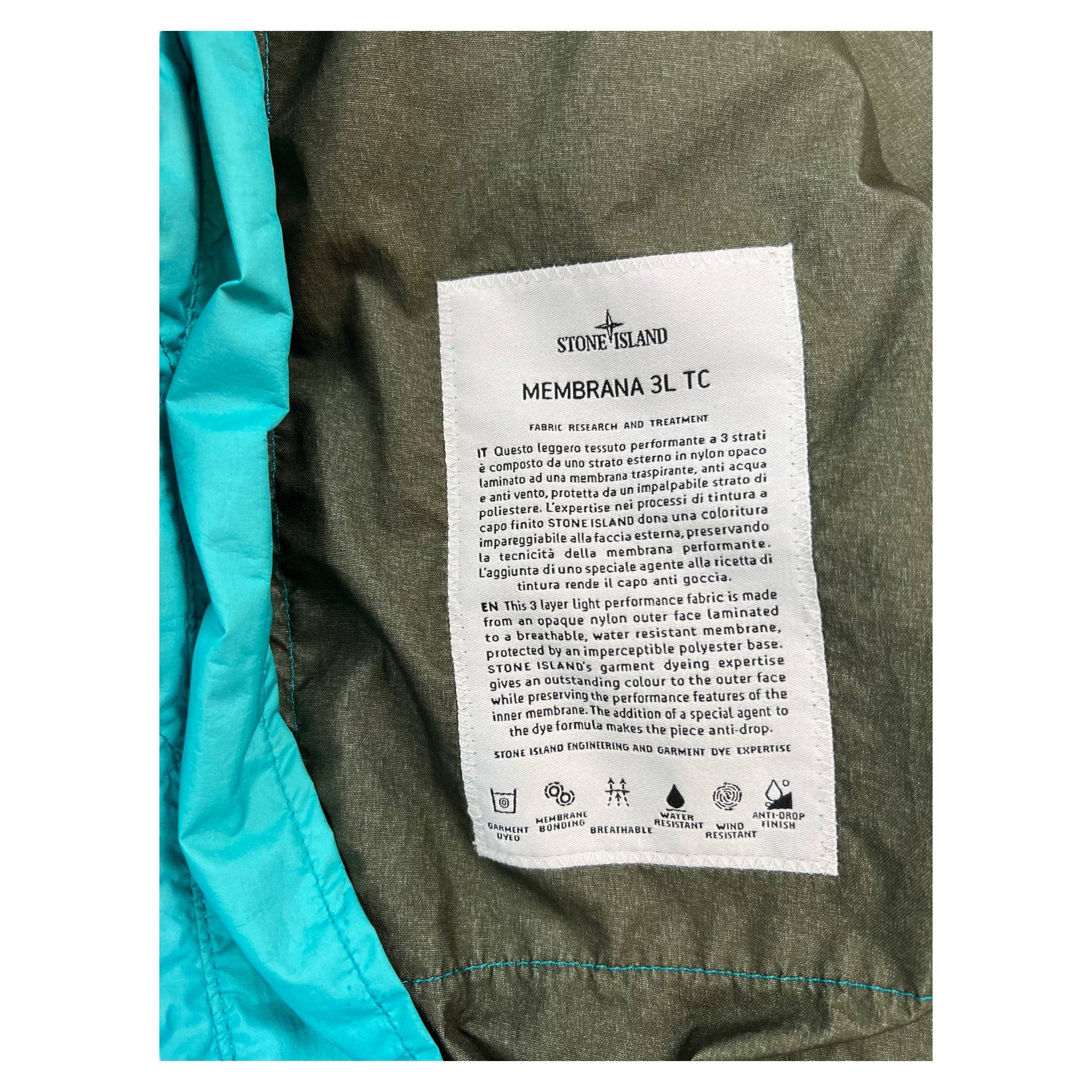 VESTE STONE ISLAND MEMBRANA 3L TC - NB08