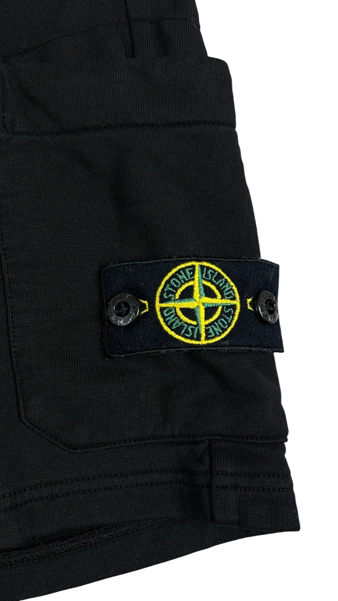 SHORT STONE ISLAND JUNIOR - NOIR - TAILLE 12 ANS
