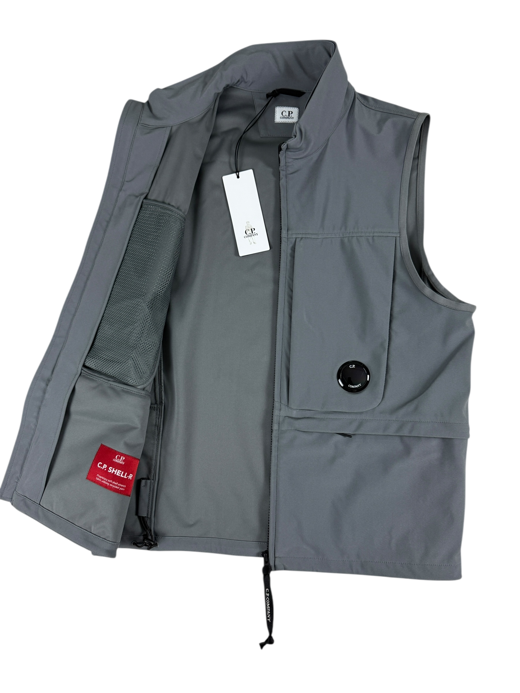 GILET C.P COMPANY SHELL-R - GRIS - NEUF
