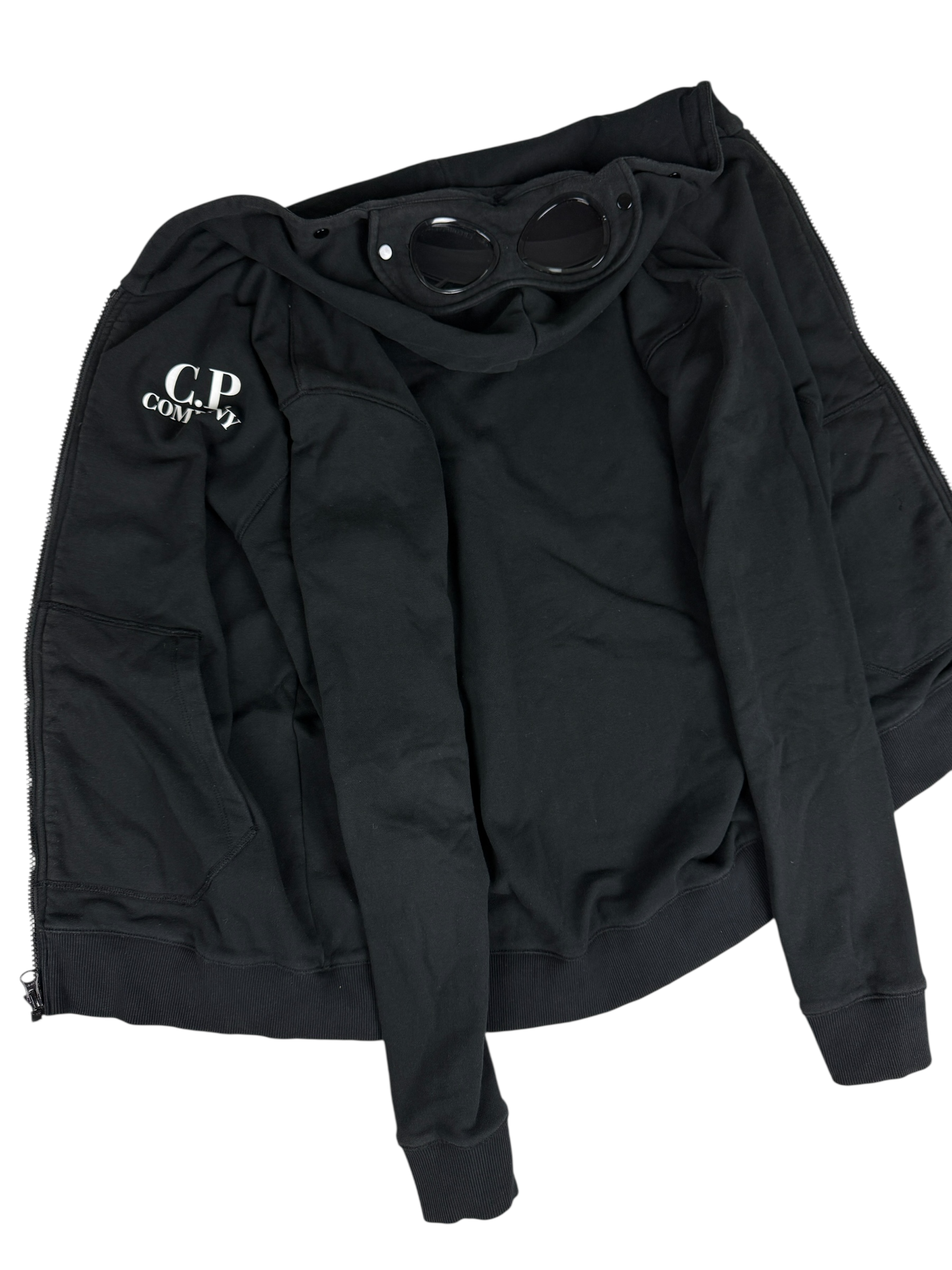 GILET C.P COMPANY GOGGLE JACKET - NOIR - TAILLE XS