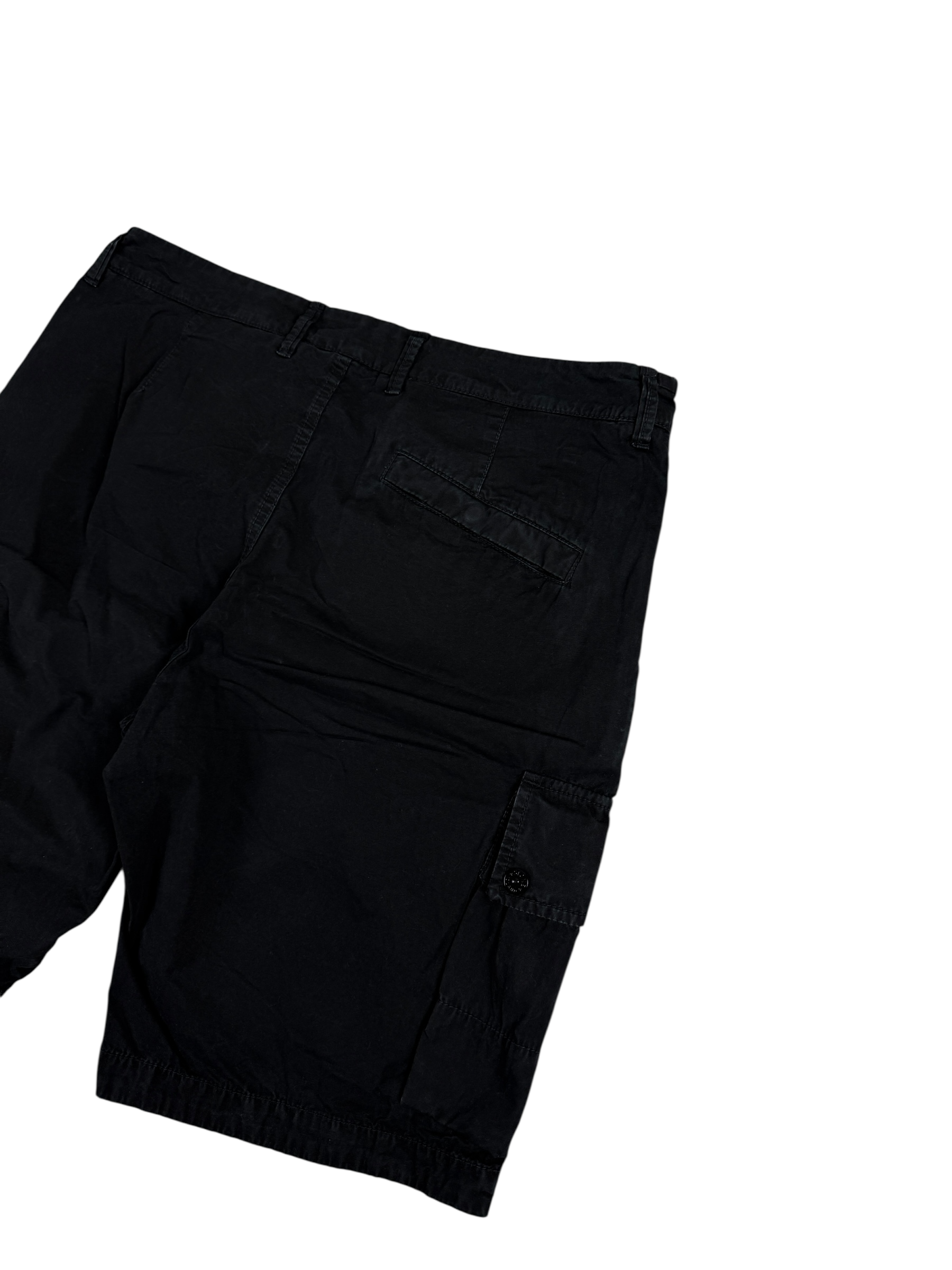 SHORT CARGO STONE ISLAND - NOIR - TAILLE W36