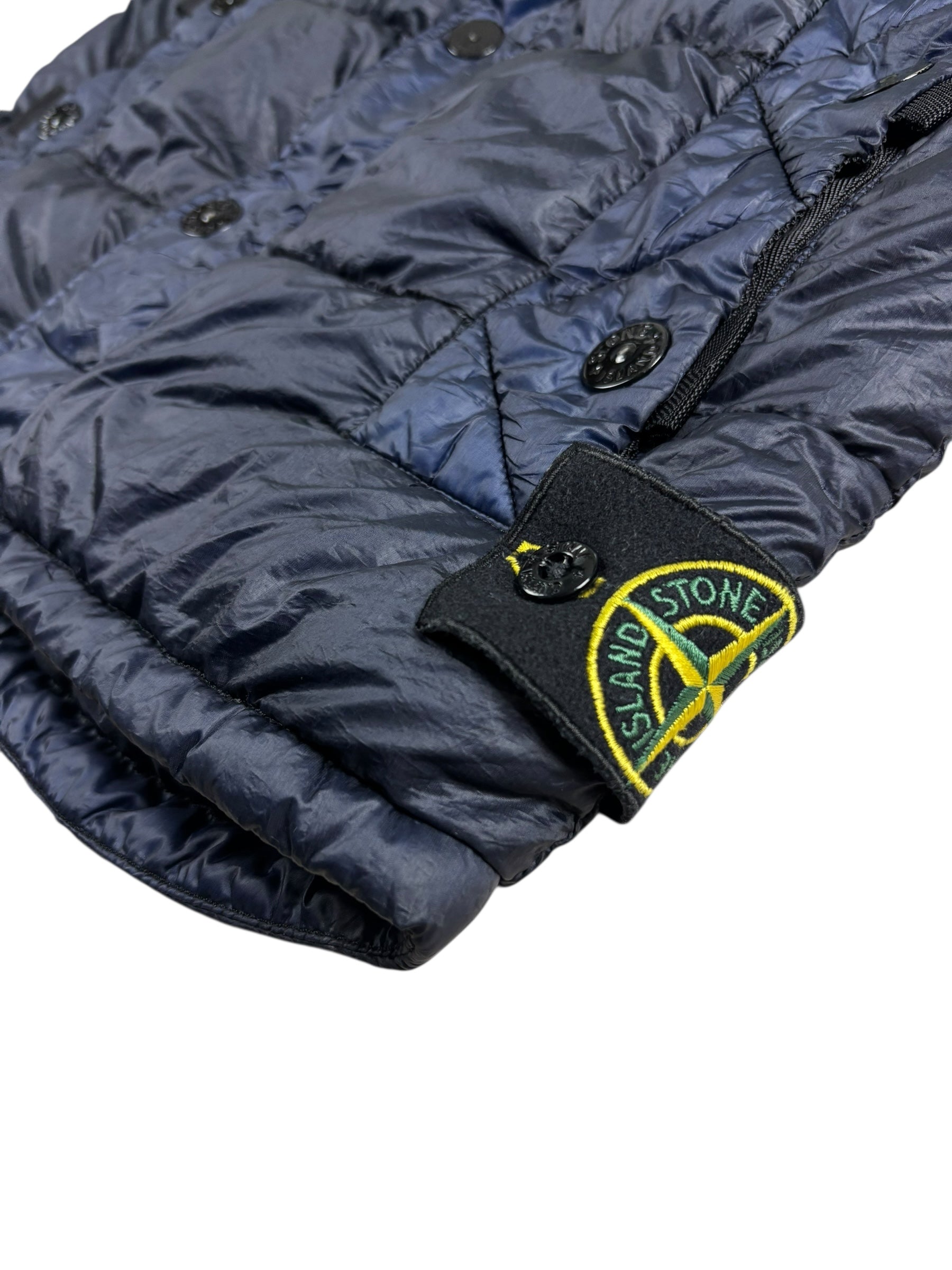 GILET STONE ISLAND GARMENT DYED DOWN JACKET - MARINE - TAILLE S