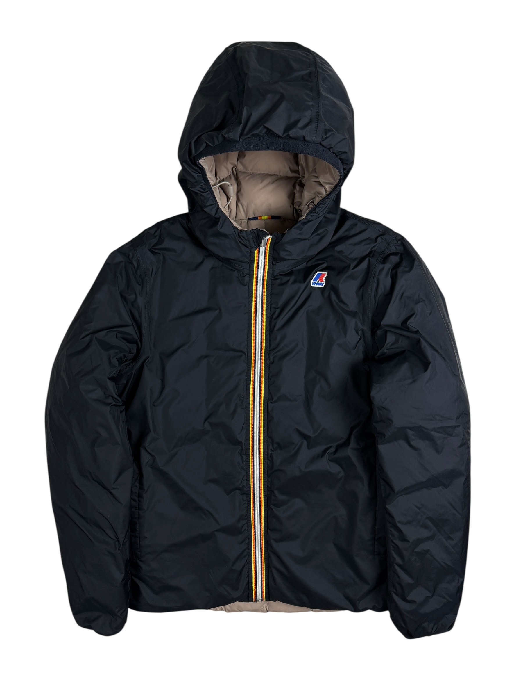 DOUDOUNE REVERSIBLE K-WAY - NOIR / MARRON - TAILLE M