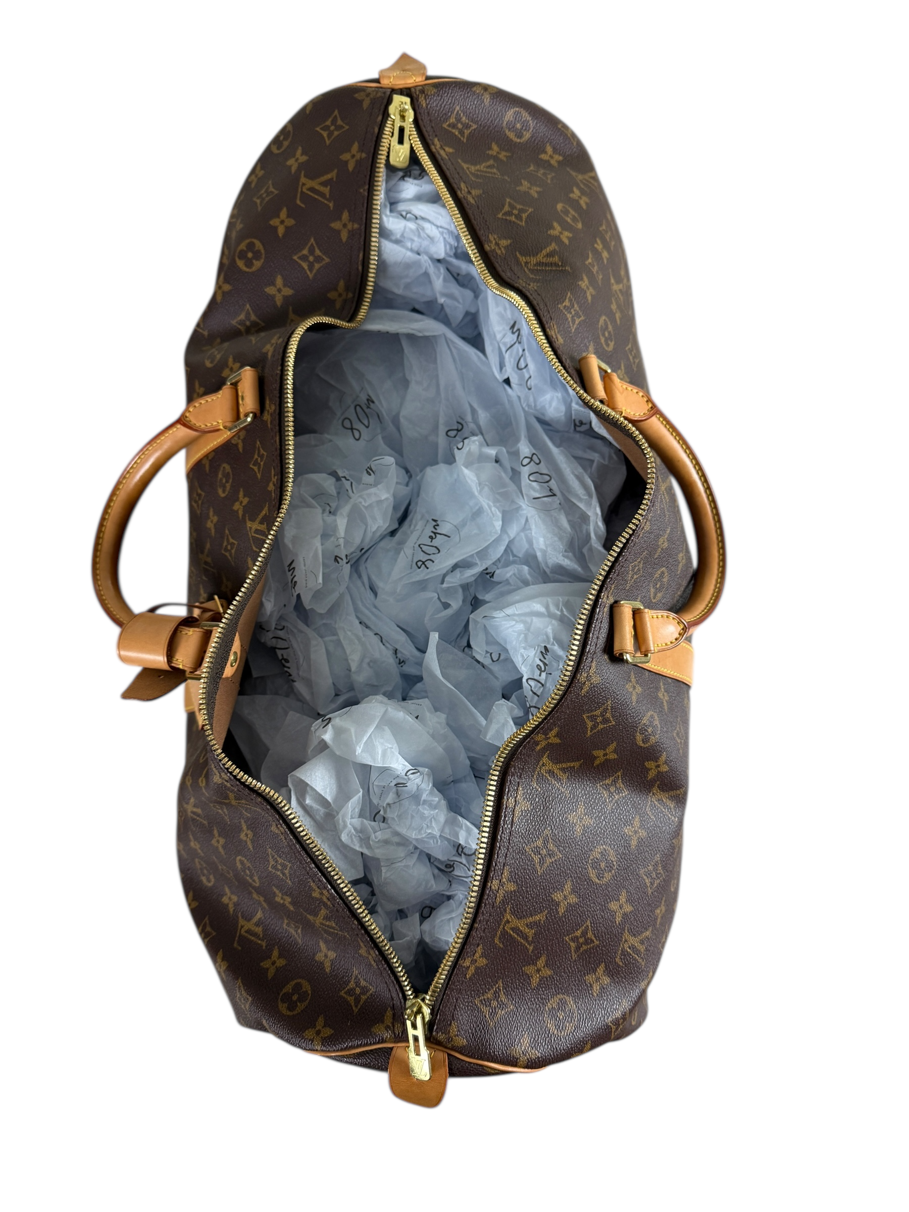 SAC LOUIS VUITTON KEEPAL 60 - TOILE MONOGRAM - MARRON - FL1000