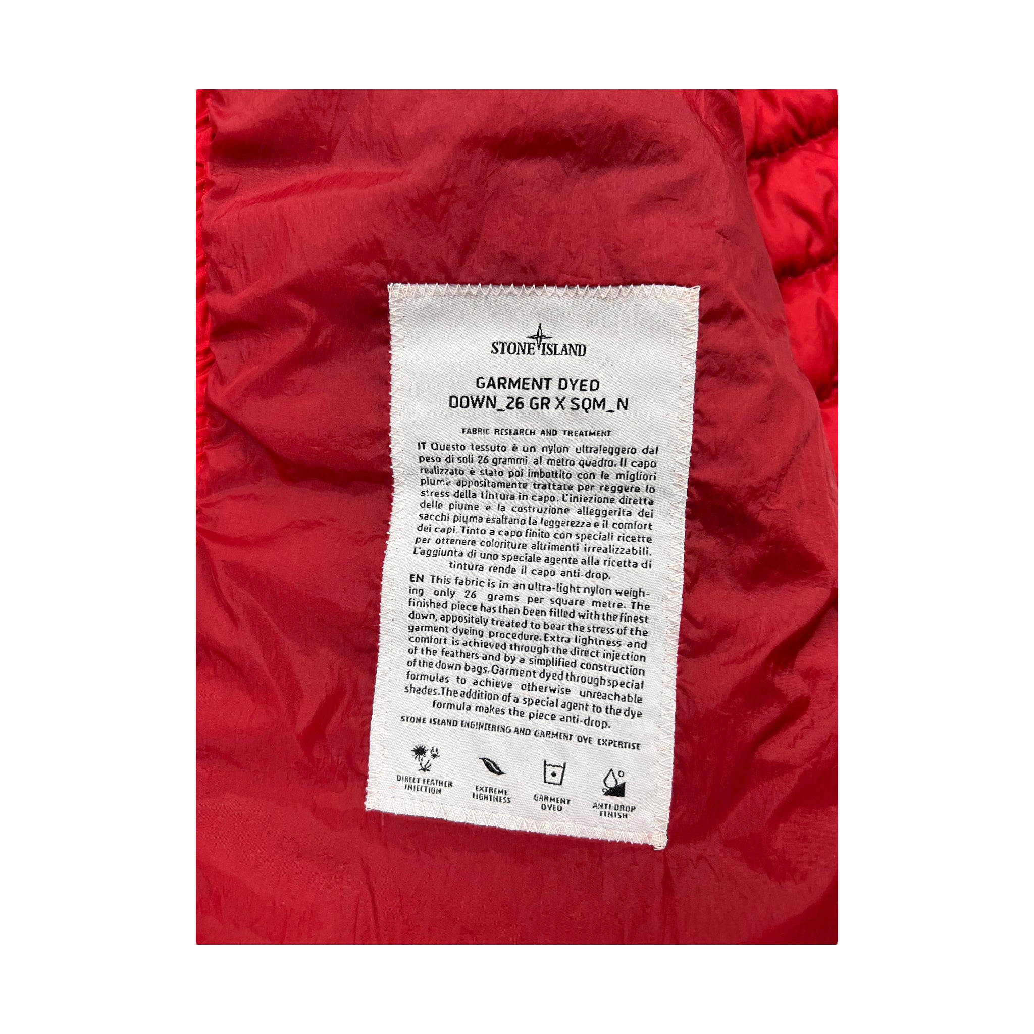 DOUDOUNE STONE ISLAND GARMENT DYED - NB08