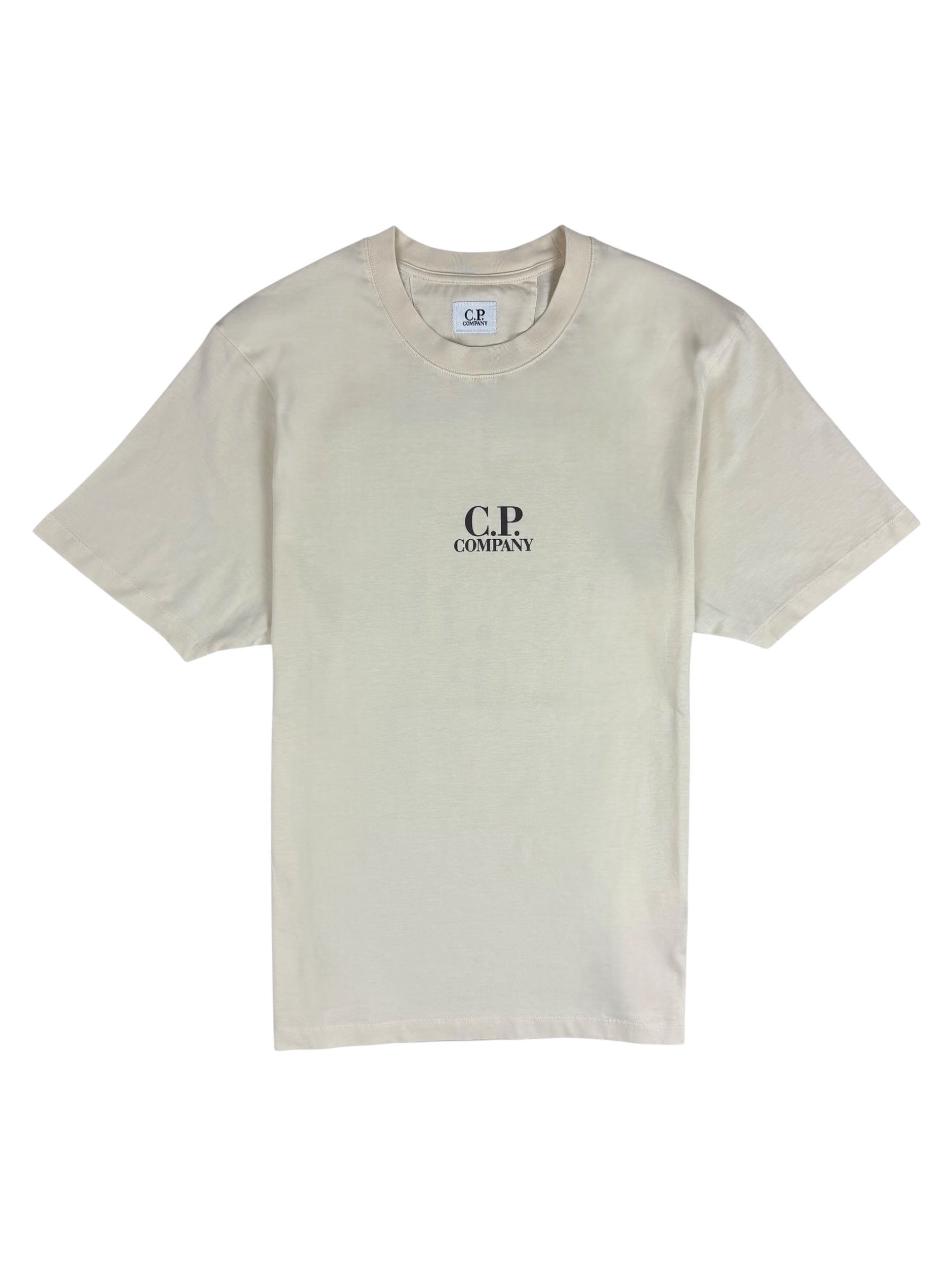 TEE-SHIRT C.P COMPANY - CRÈME - NEUF COLLECTION 2026