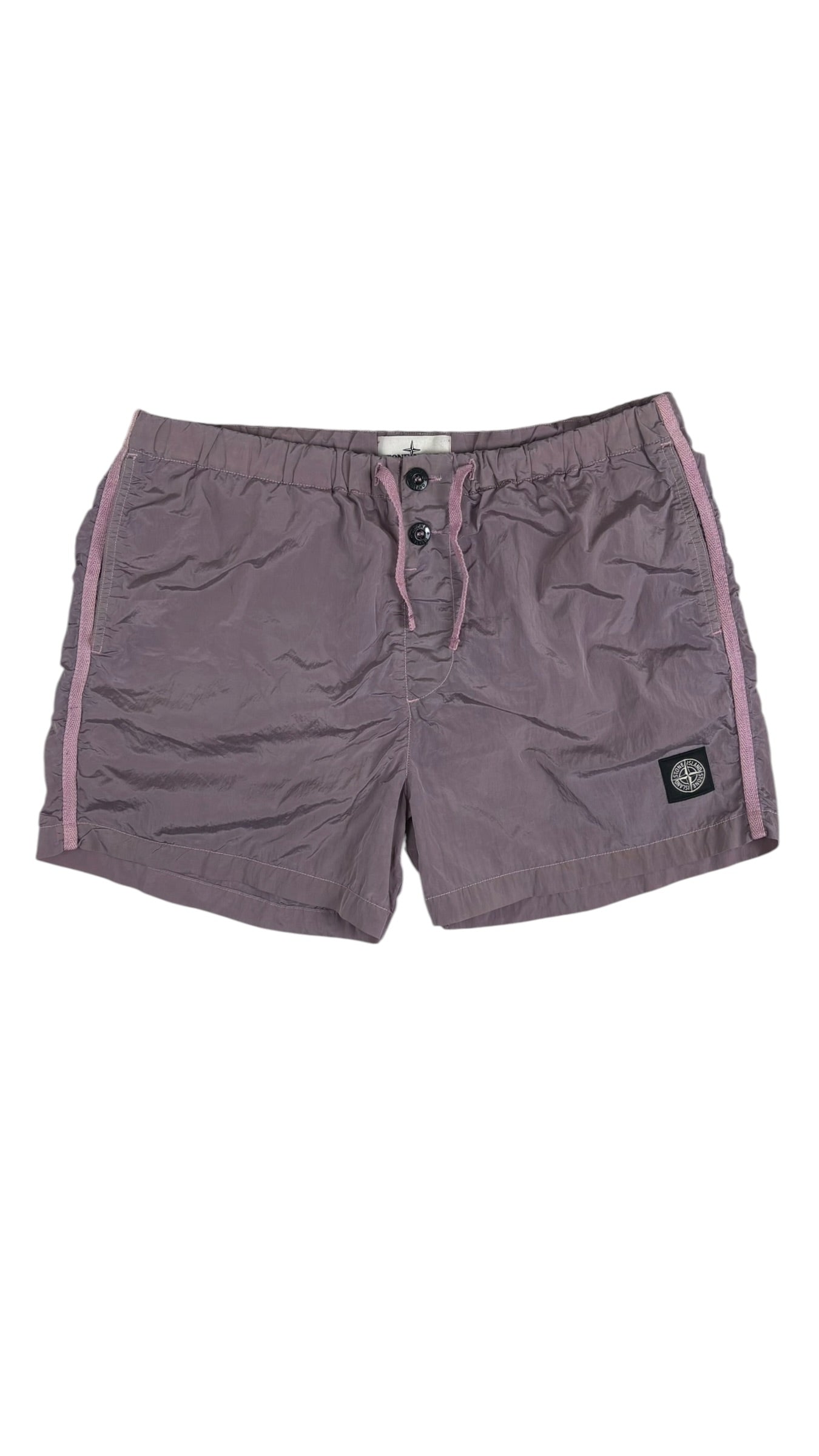 SHORT DE BAIN STONE ISLAND NYLON - ROSE - TAILLE M