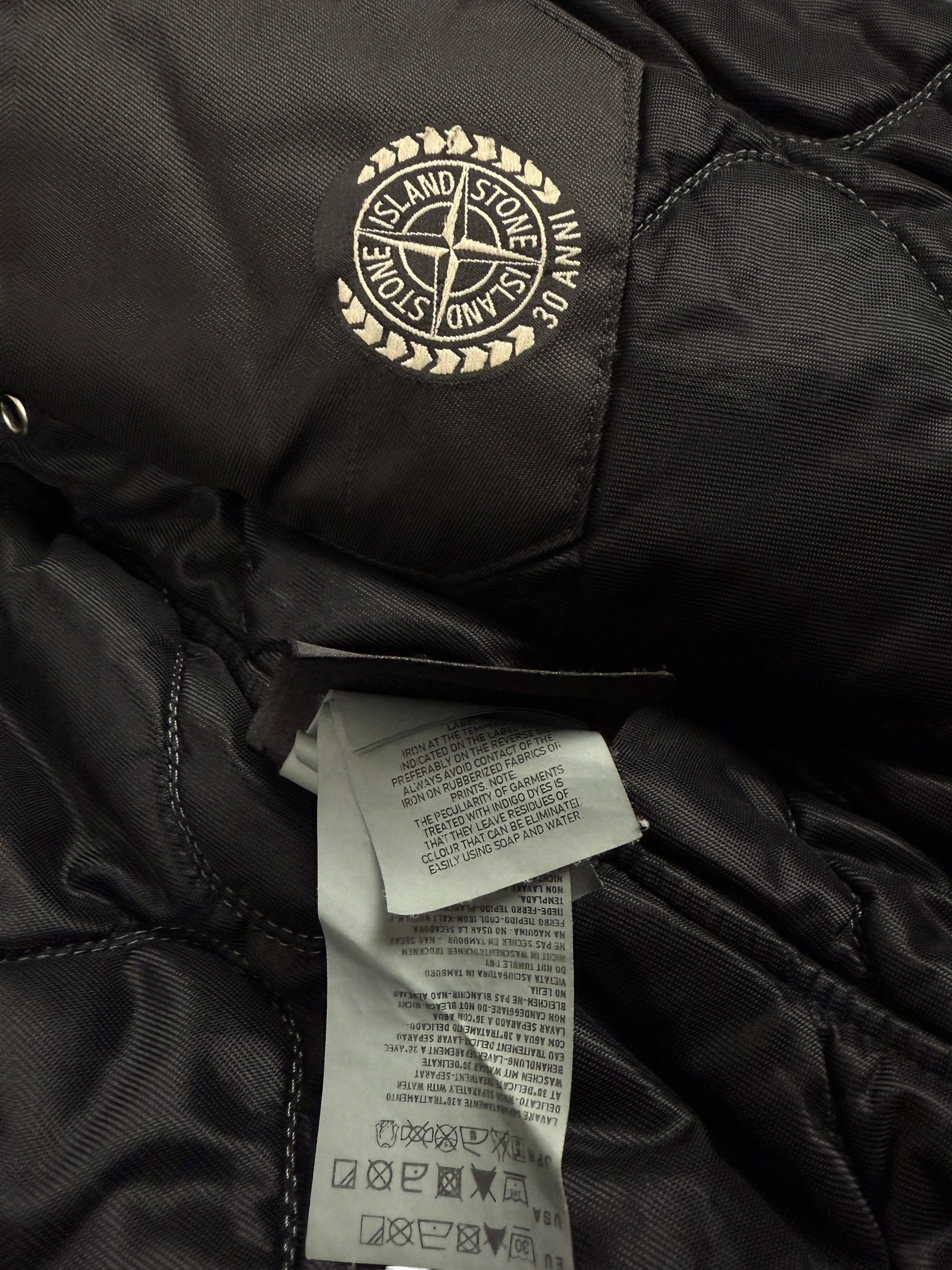 VESTE STONE ISLAND MUSSOLA GOMMATA - NOIR - TAILLE S