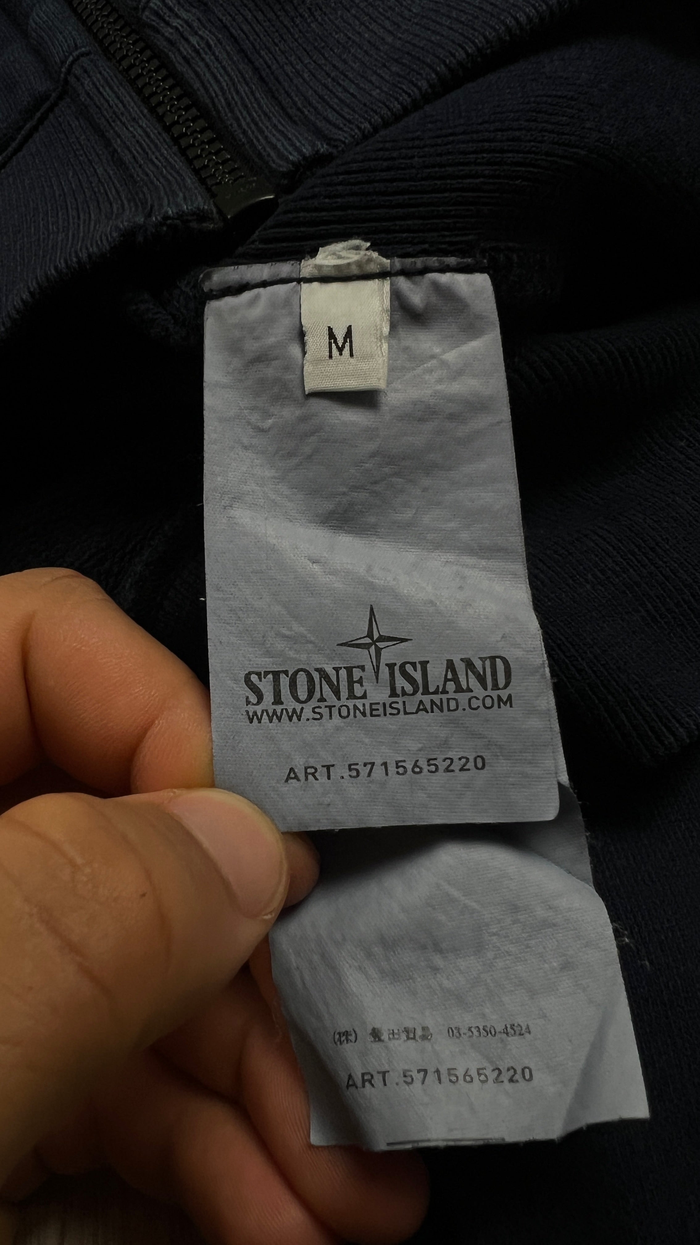 Sweat Zippé à Capuche Stone Island - Marine - Taille M