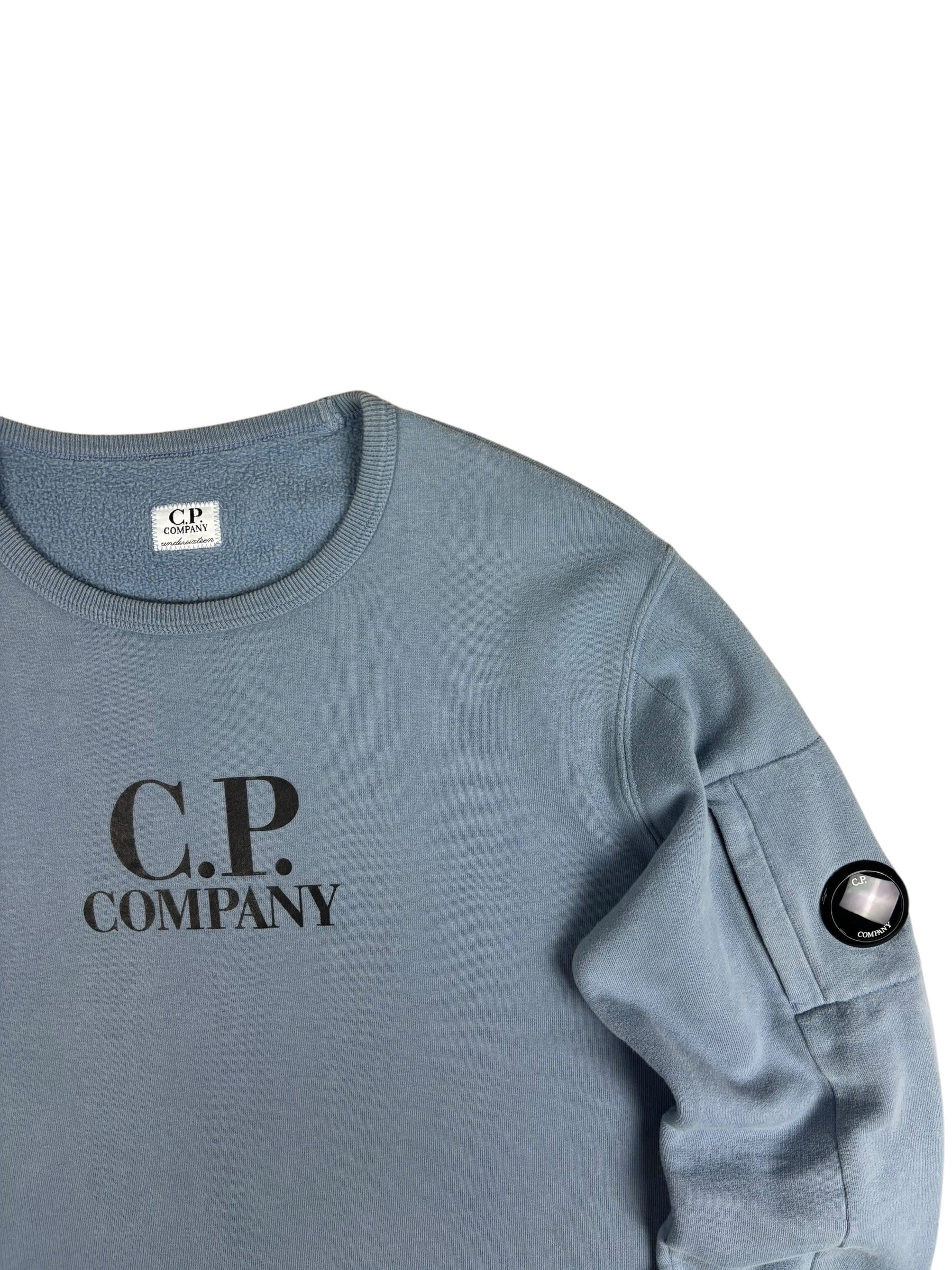 CREWNECK C.P COMPANY - BLEU - TAILLE 14 ANS
