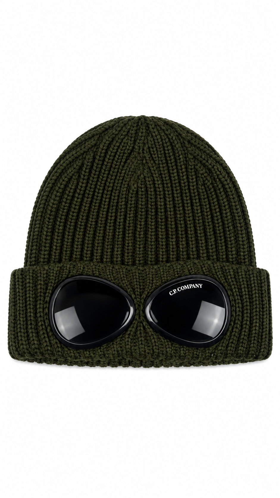 Bonnet C.P Company Goggle, Kaki, Taille UNI — photographie principale