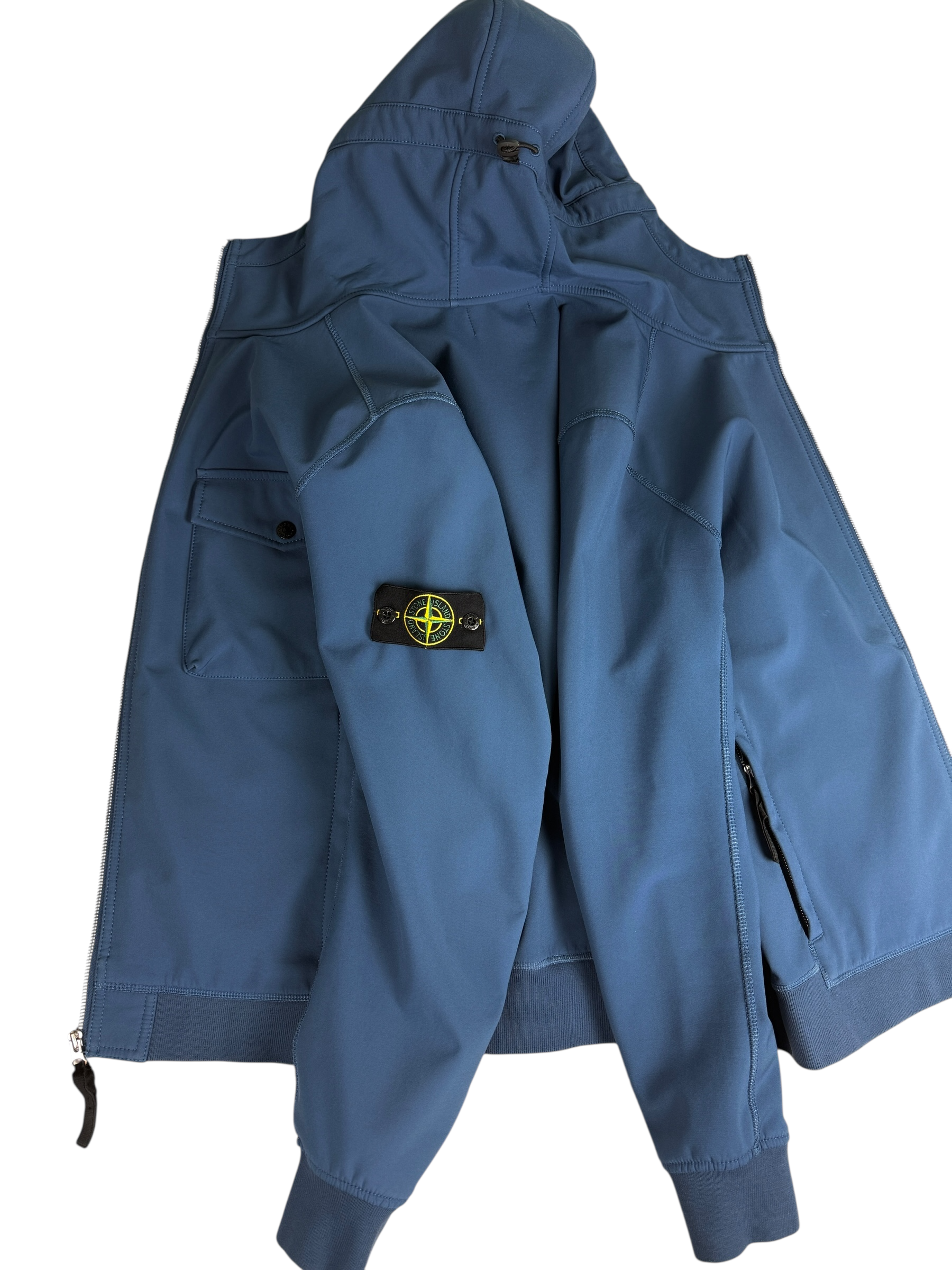 VESTE STONE ISLAND SOFT SHELL-R - MARINE - TAILLE M