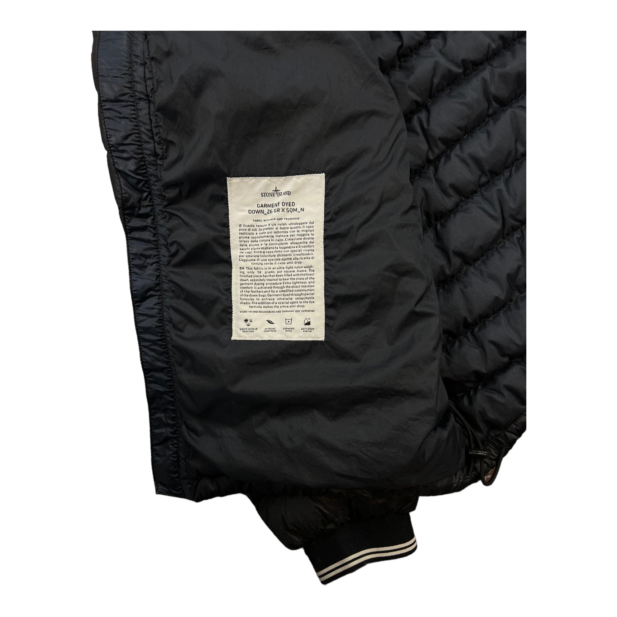 DOUDOUNE STONE ISLAND GARMENT DYED DOWN_26 SQM_N - NB08