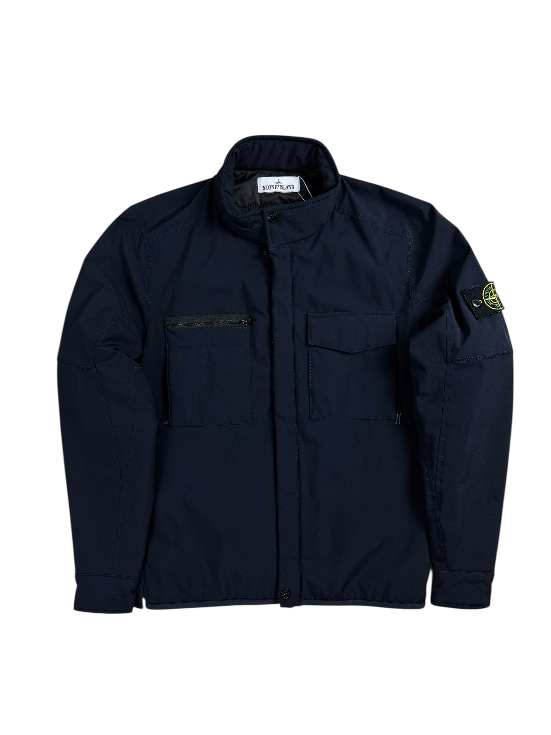 VESTE STONE ISLAND SOFT SHELL-R MARINE - TAILLE S