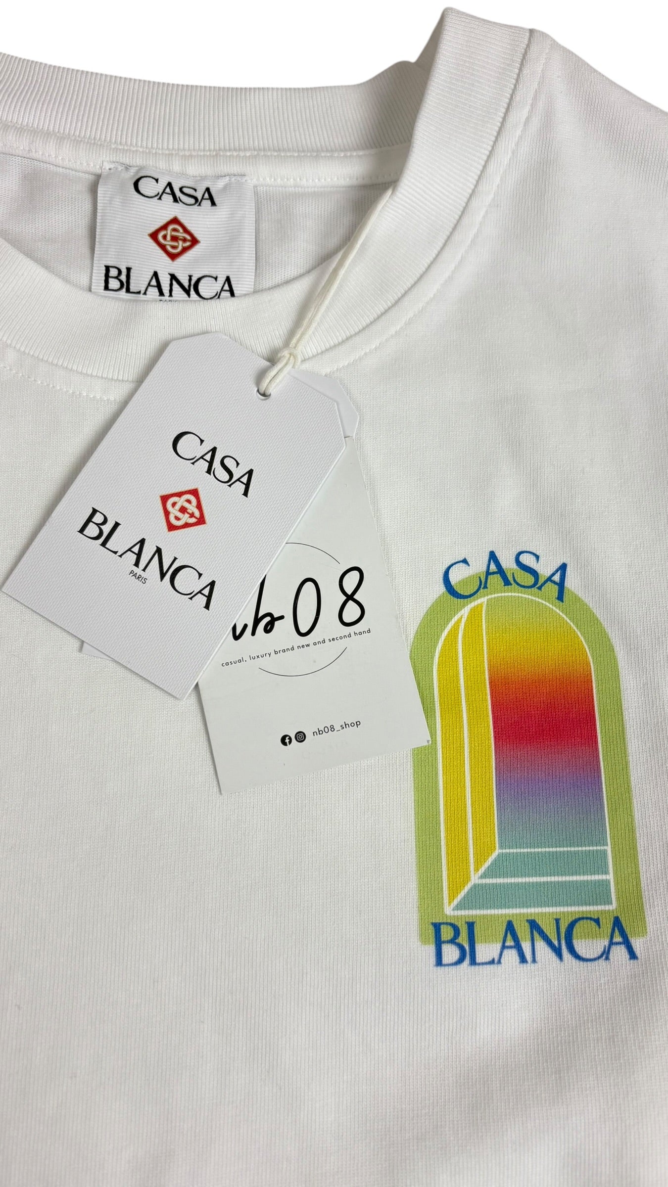 TEE-SHIRT CASABLANCA - BLANC - NEUF - COLLECTION 2026