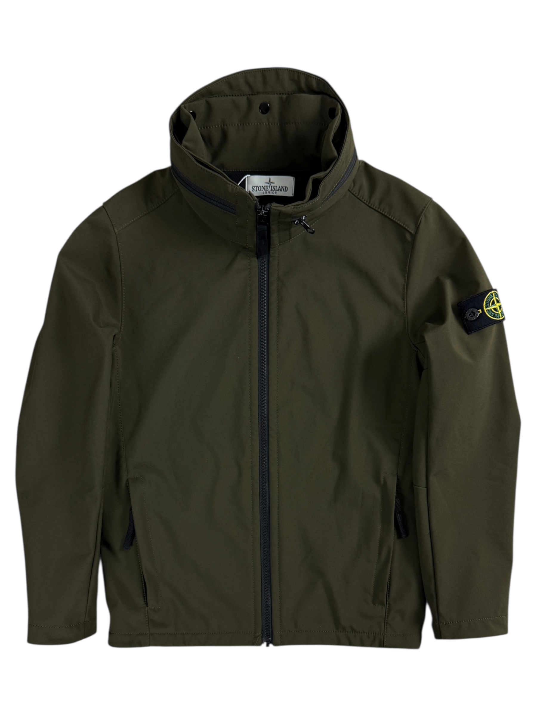 VESTE STONE ISLAND SHELL-R - KAKI - TAILLE 10 ANS